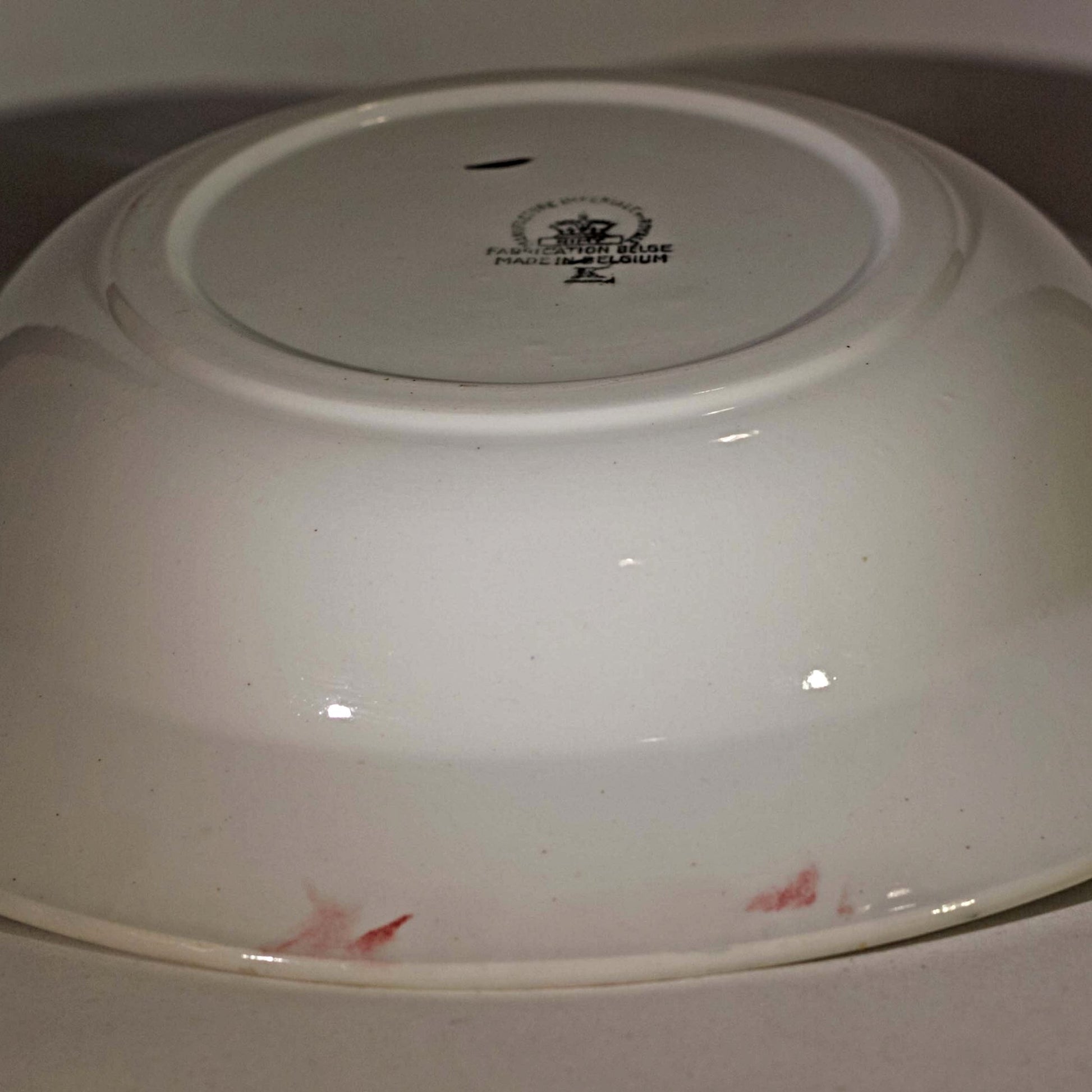 SPATTERWARE HANDPAINTED BOWL by Impériale et Royale Belgium Circa 1890 - 1910