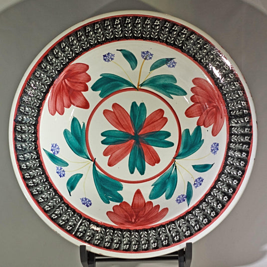 SPATTERWARE HANDPAINTED BOWL by Impériale et Royale Belgium Circa 1890 - 1910