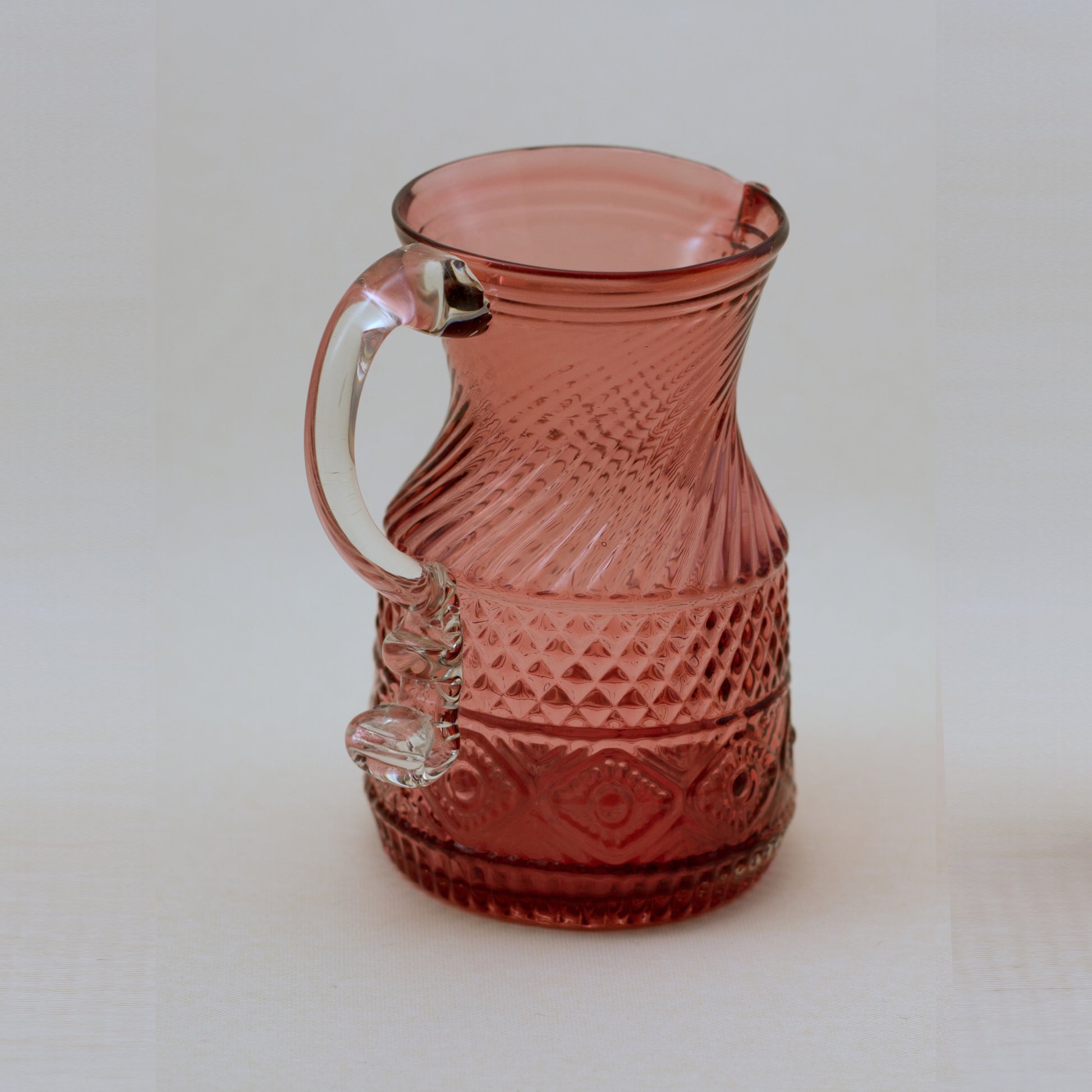 PILGRIM CRANBERRY GLASS Bennington Pitcher