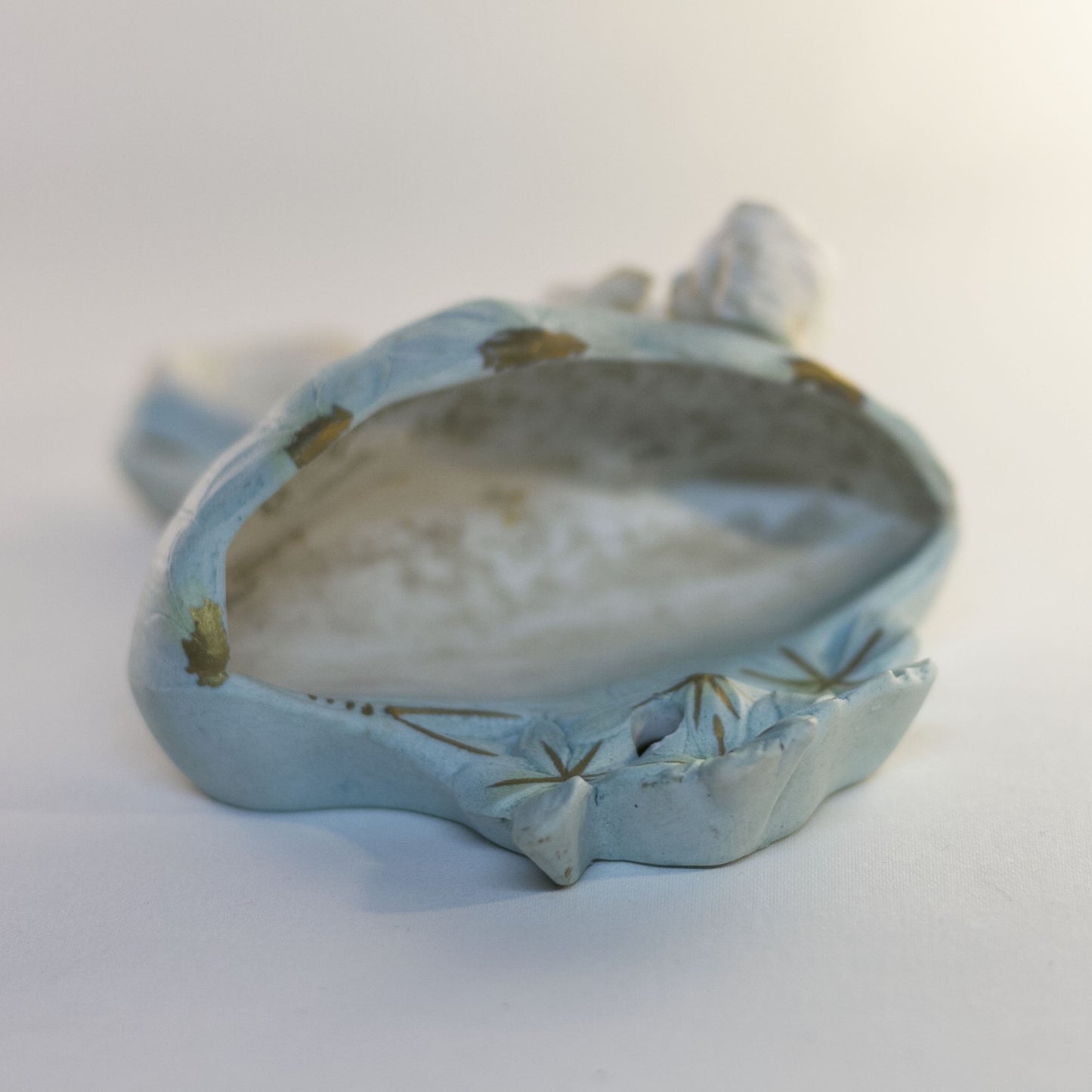 HOLY WATER FONT Depicting PRAYING GIRL Hand-Glazed