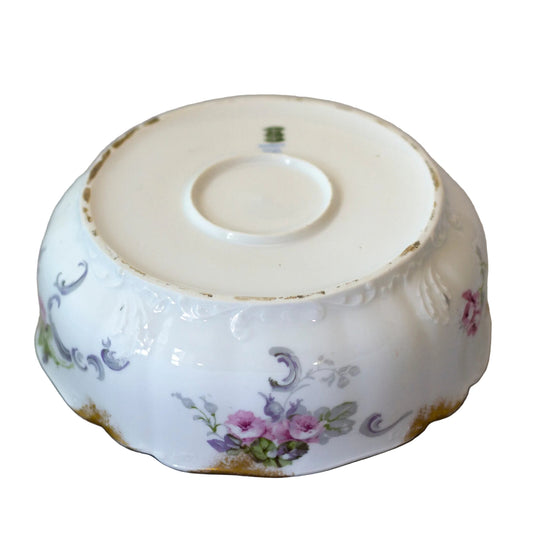 WM Guerin France Limoges LARGE SALAD SERVING BOWL Circa 1900 - 1932
