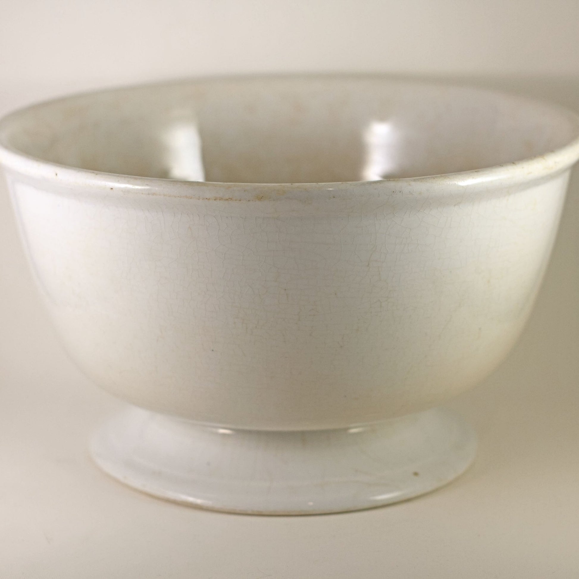 Antique IRONSTONE FOOTED COMPOTE Made by Brockman Pottery Company of Cincinnati, Ohio Circa Late 19th Century