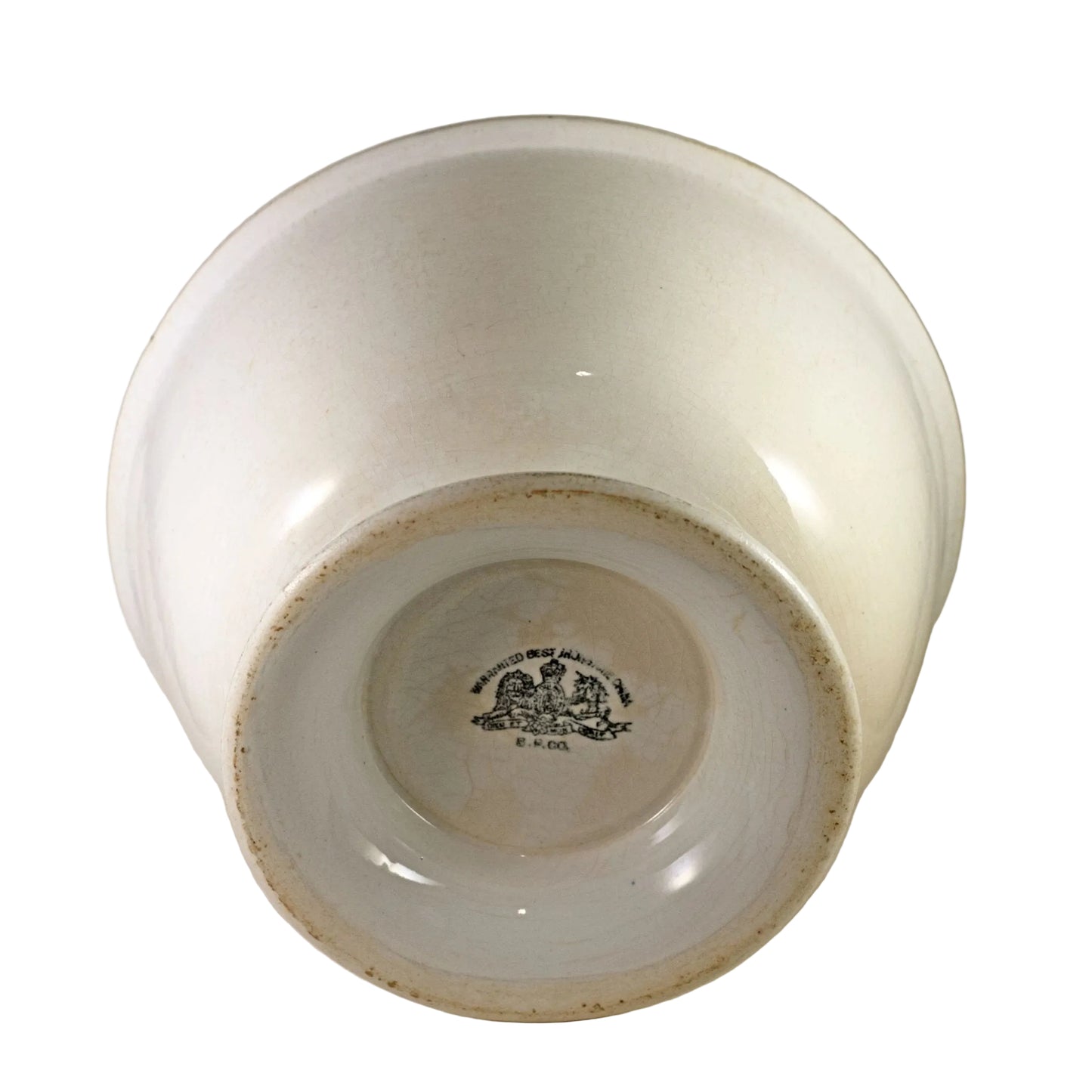 COMPOTIER ANCIEN SUR PIED EN FAIENCE DE CINCINNATI FIN XIXe SIÈCLE