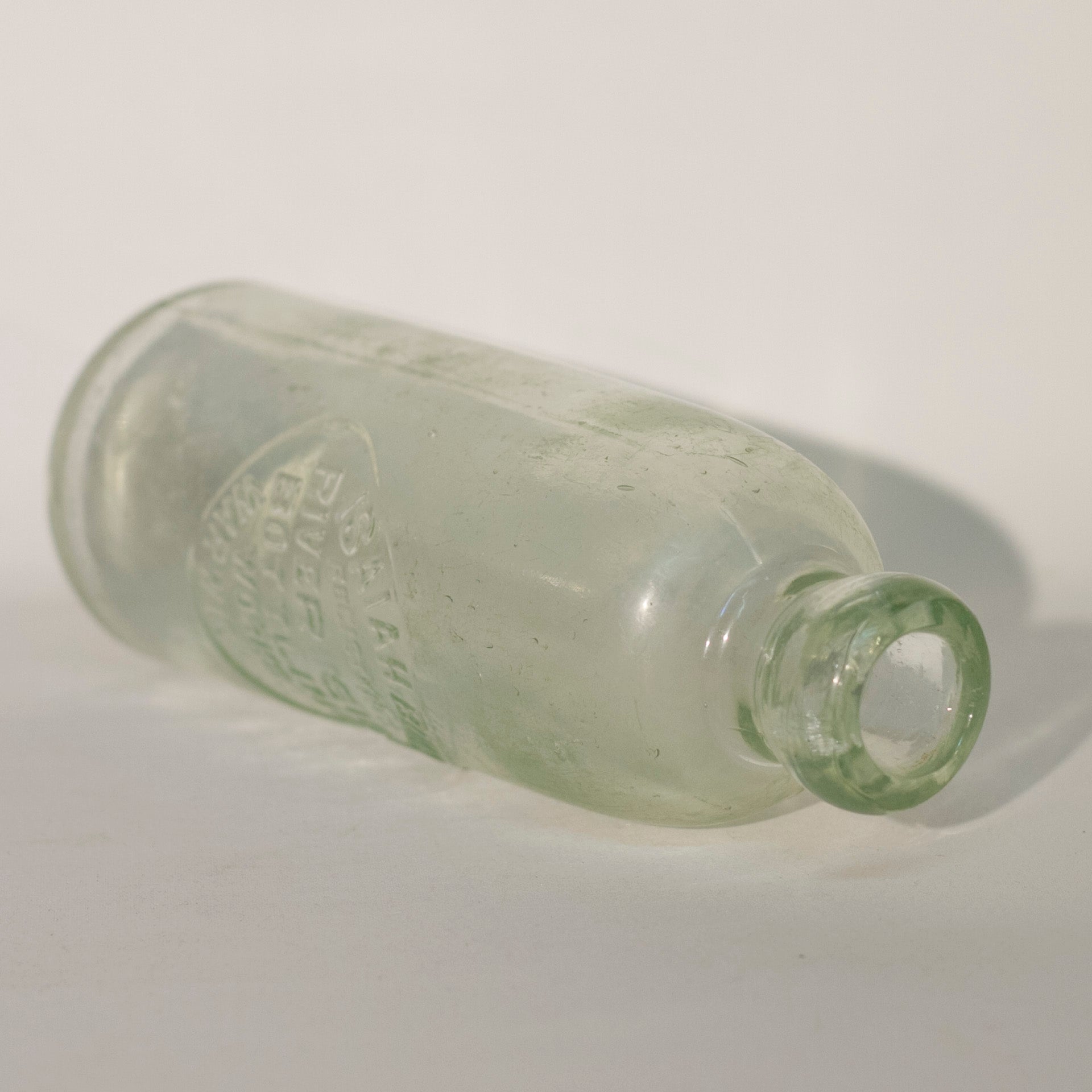 ISAIAH BUNN RIVERSIDE BOTTLING WORKS Warwick, NY Rare Hutchinson Bottle with Spelling Error Circa 1888 - 1893