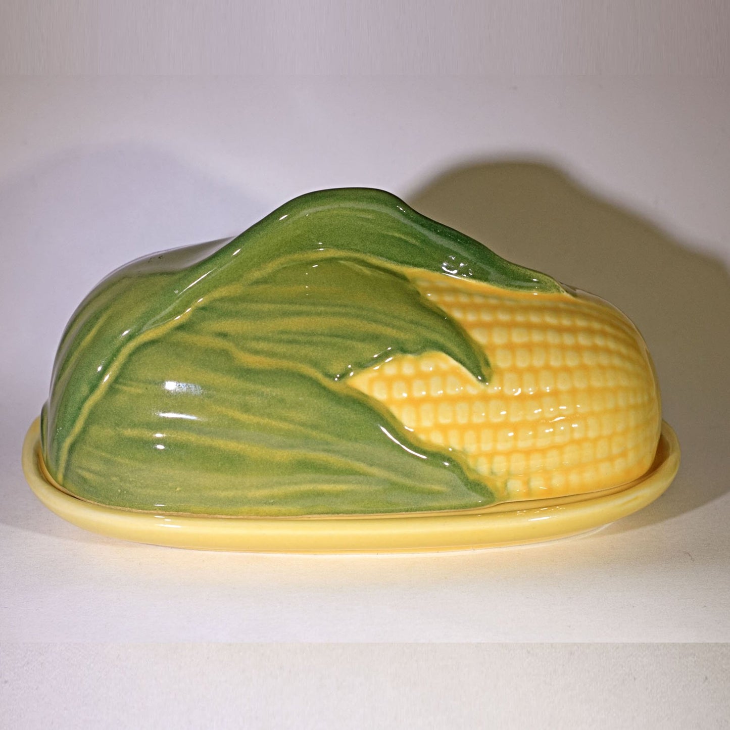 SHAWNEE Pottery CORN KING Covered Butter Dish