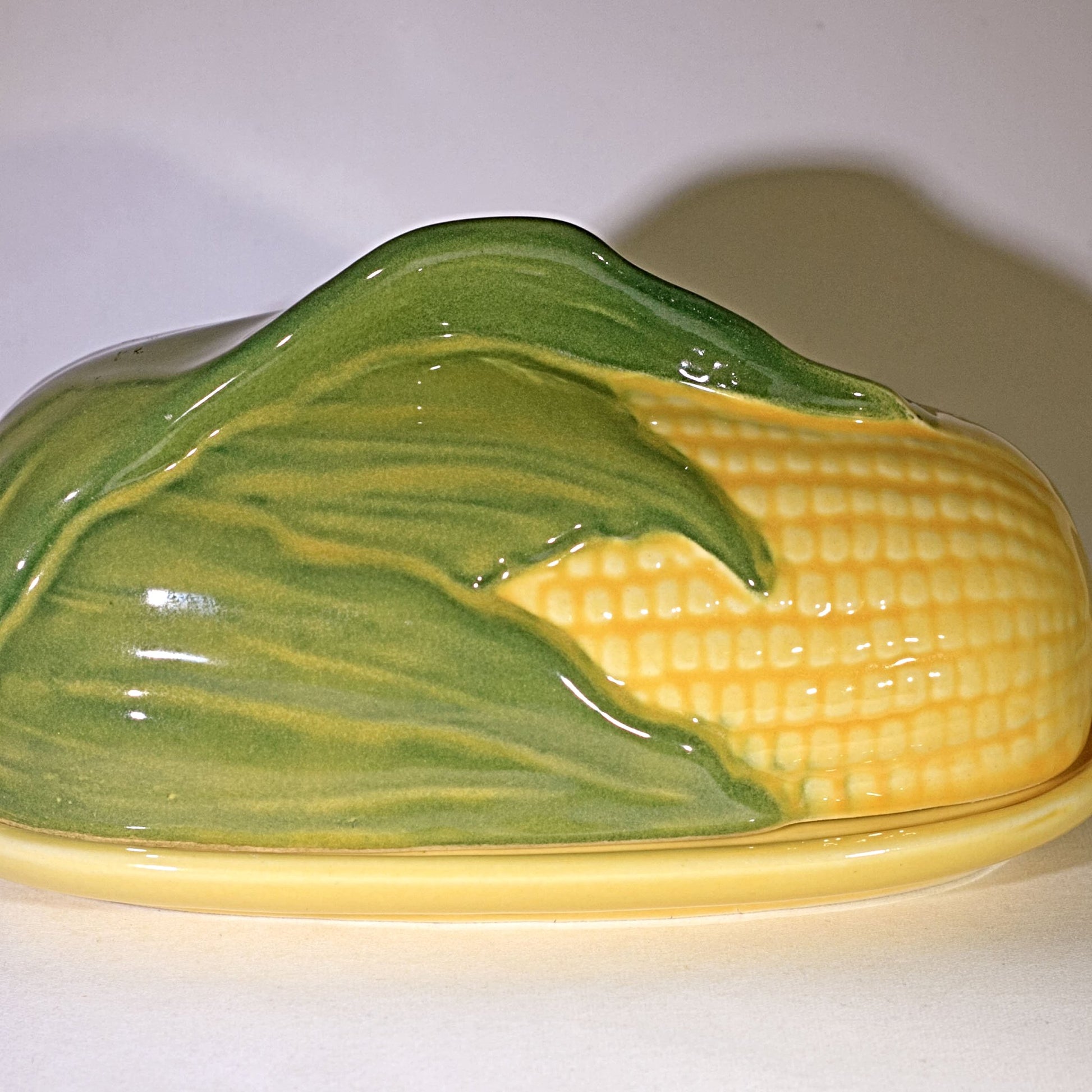 SHAWNEE Pottery CORN KING Covered Butter Dish