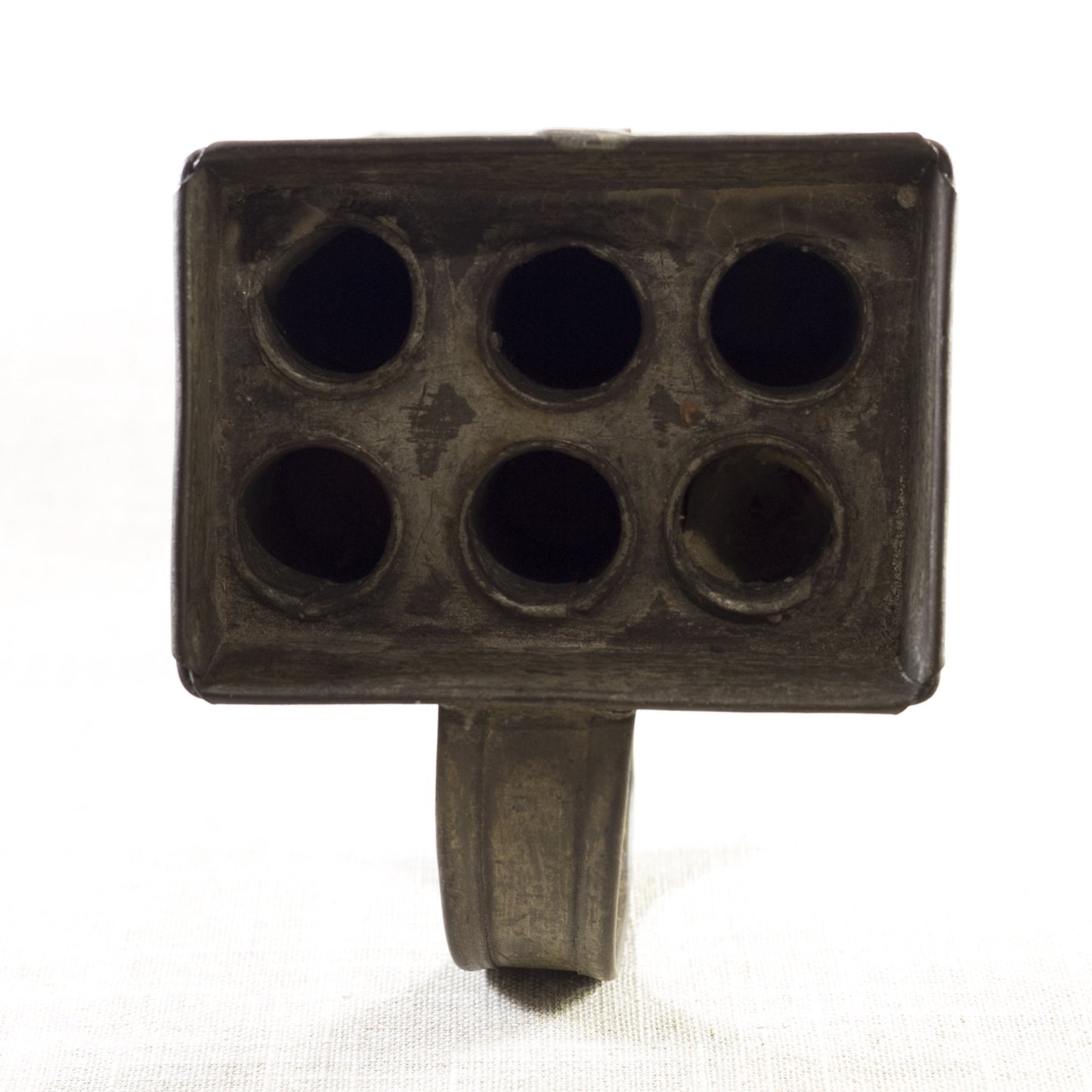 PRIMITIVE TIN SIX-CANDLE MOLD
