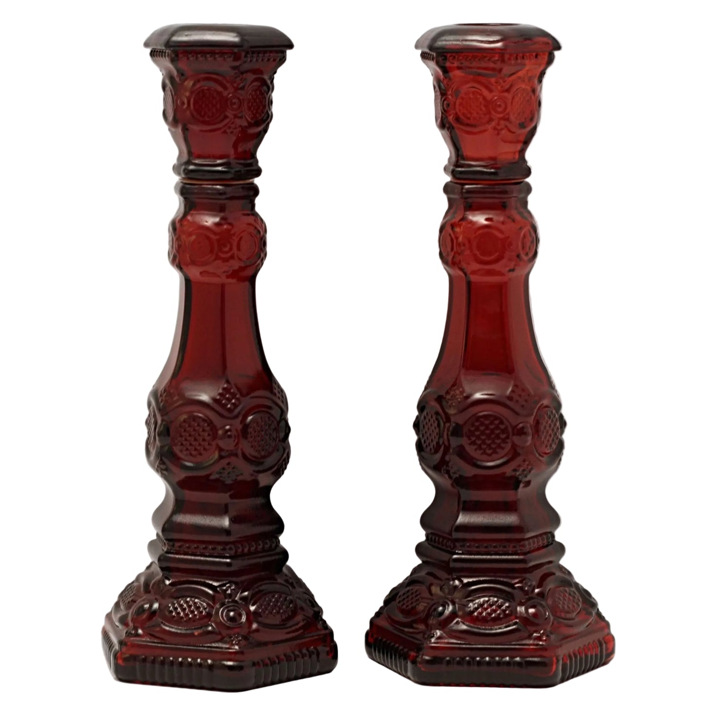 CAPE COD 1876 COLLECTION By Avon Set of Two Tall Candlesticks
