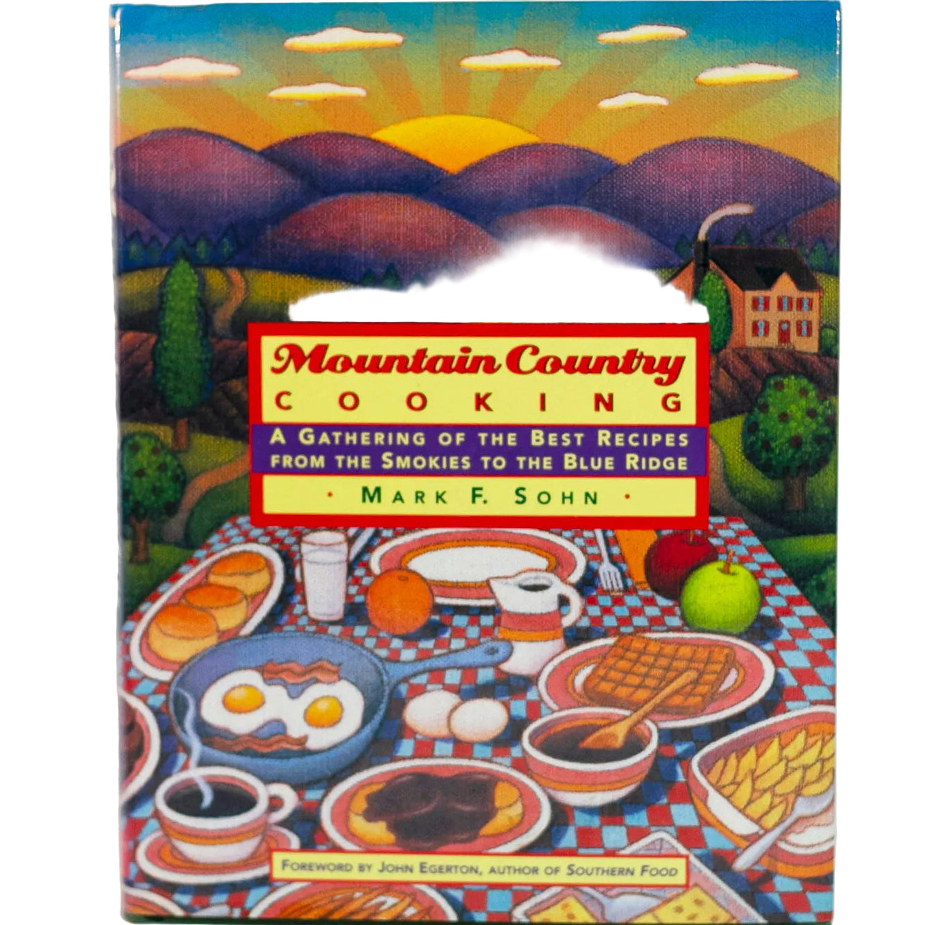 Mark Sohn's book, MOUNTAIN COUNTRY COOKING was a James Beard Award 1997 nominee. This first edition-first printing hardbound copy is in like-new condition. More than a cookbook, but a guided tour to the cuisine of the deep valleys, small farms, and rugged people of Appalachia. ISBN-10:031214682 ISBN-13:978-0312146825