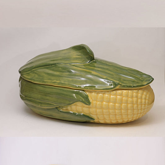 SHAWNEE Pottery CORN KING Covered Casserole Dish
