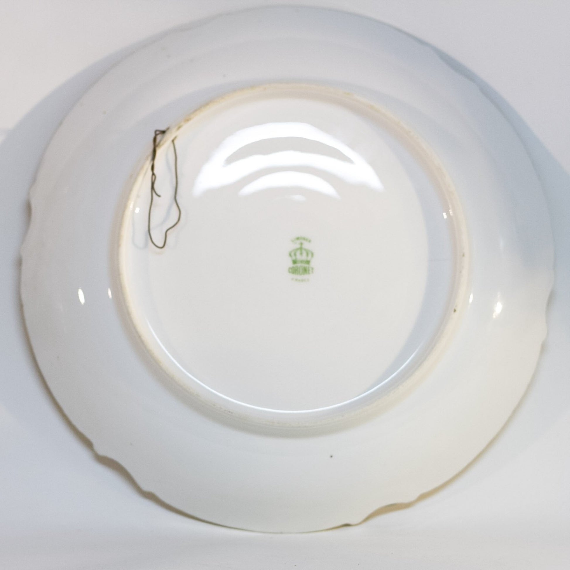 Antique George Borgfeldt Coronet LIMOGES PHEASANT CHARGER PLATE Signed By L. Coudert Made in France Back