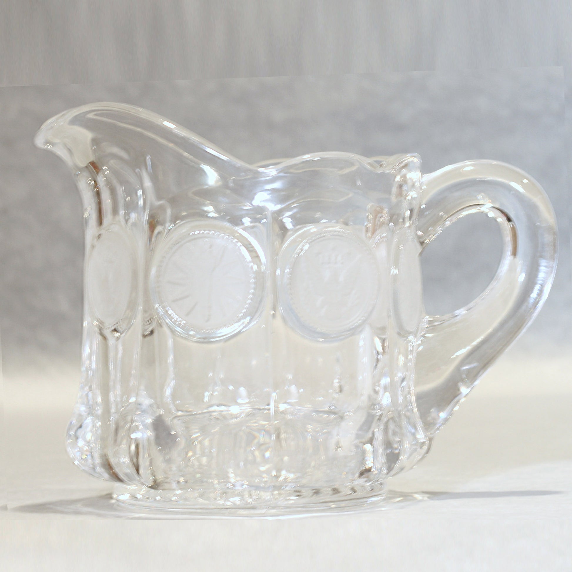 FOSTORIA COIN GLASS Cream Pitcher