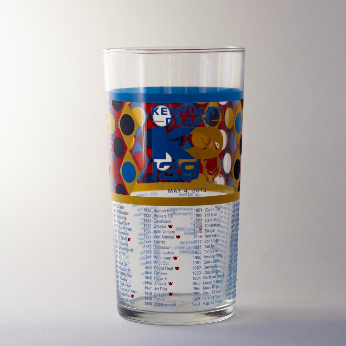 2013 KENTUCKY DERBY Mint Julep Glass #139