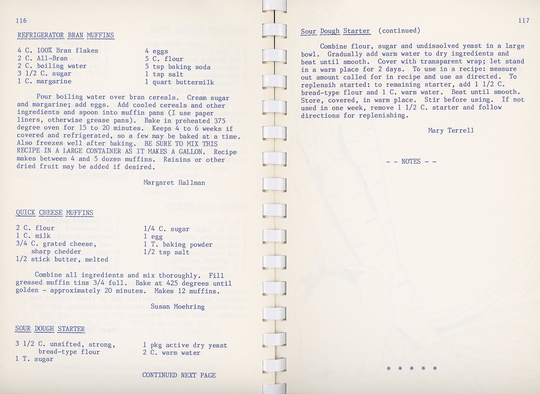 DIVINELY DELICIOUS | Armstrong Chapel United Methodist Church | Village of Indian Hill Ohio | Copyright 1984 Sample recipes of muffins