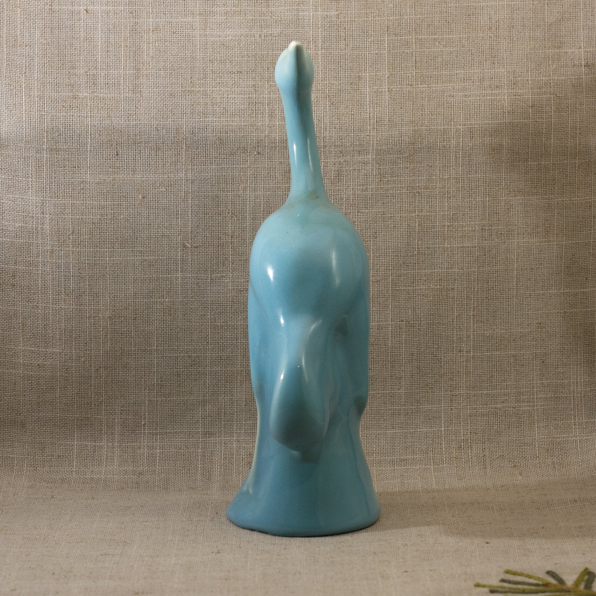 ROOKWOOD POTTERY Egret Figural #6972 with Light Teal Glaze Circa 1942