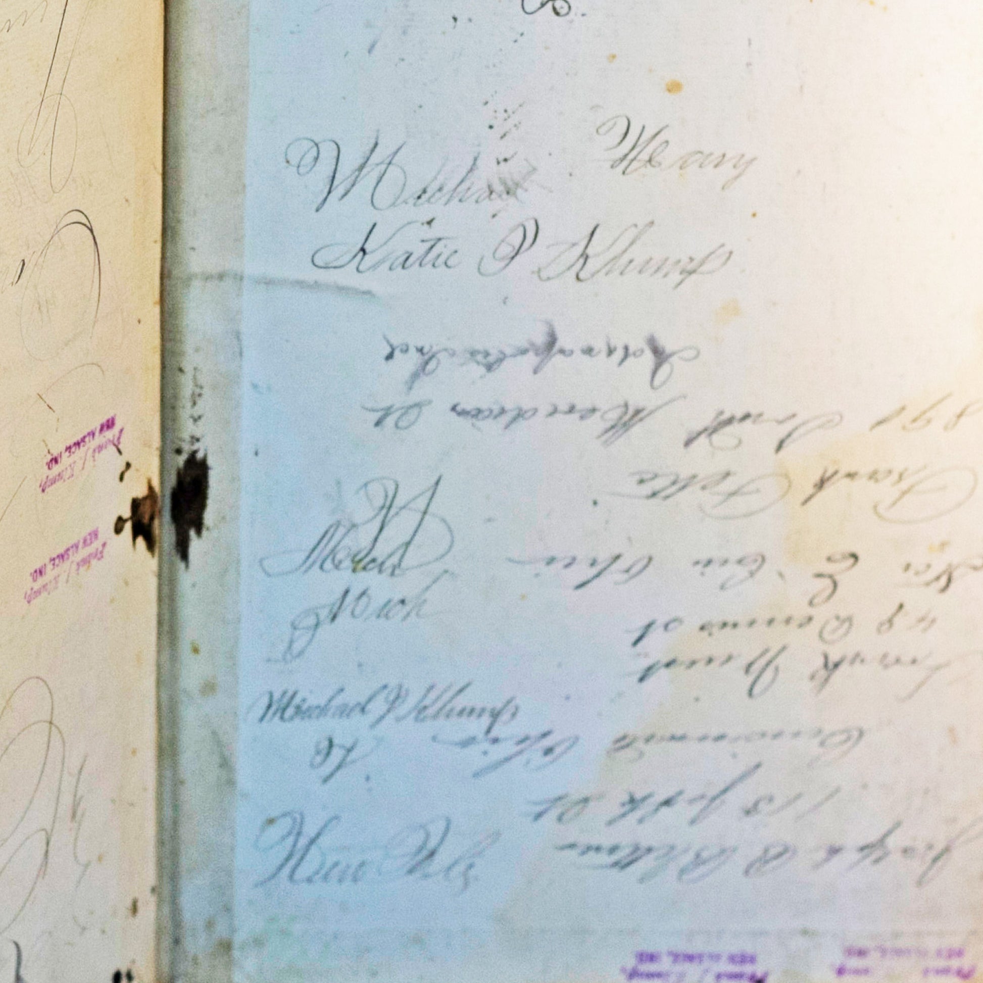 Rare 19th Century MANUSCRIPT WORK LEDGER Kept by Blacksmith CORNELIUS KLUMP of New Alsace, Indiana Dated 1887 to 1889