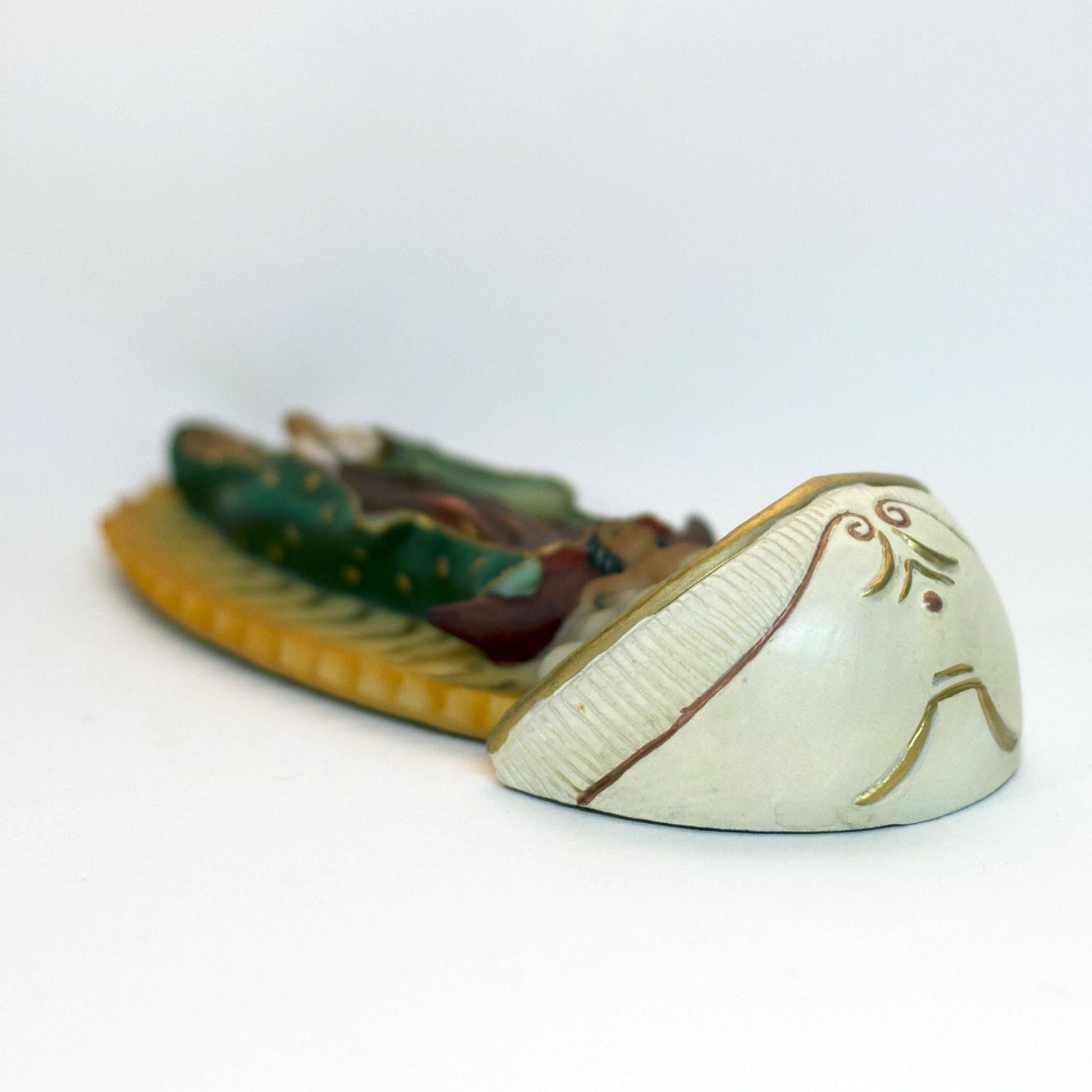 Fine Resin HOLY WATER FONT Depicting OUR LADY OF GUADALUPE Imported by Malco Florentine Collection