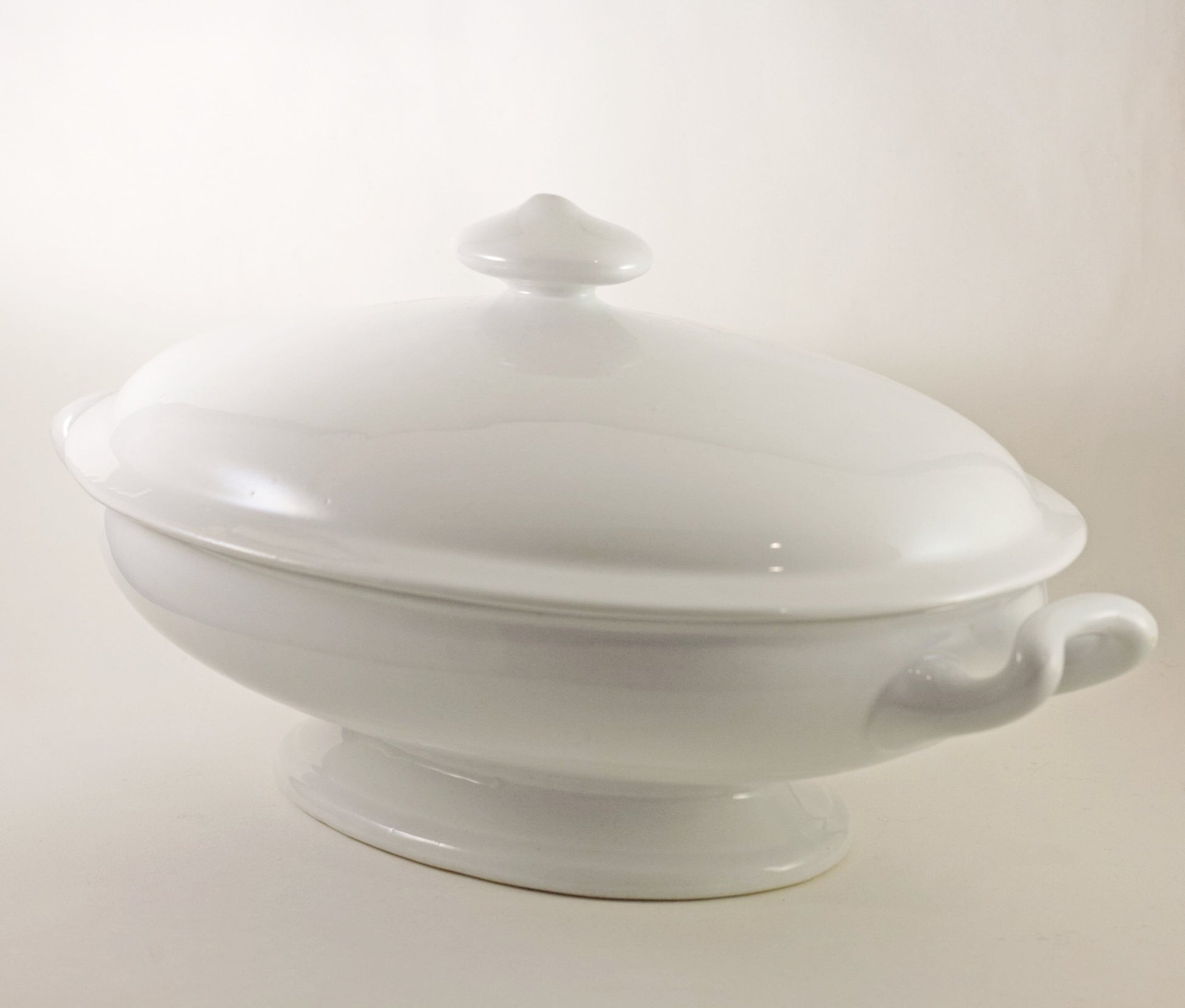 COVERED VEGETABLE BOWL by Henry Meakin Pottery of Cobridge, England Circa 1875 (1)