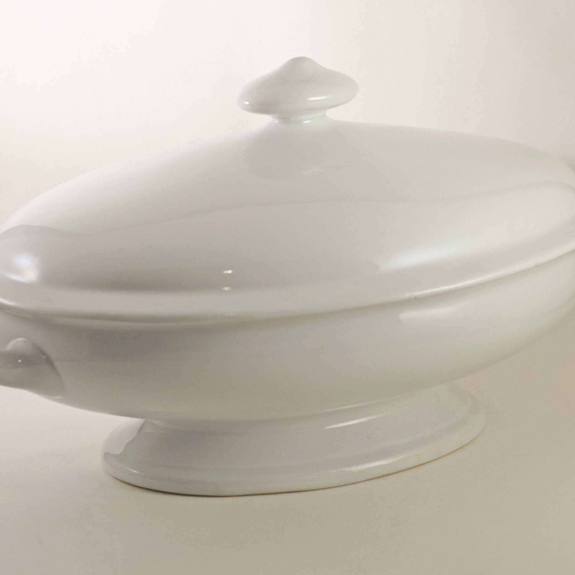 COVERED VEGETABLE BOWL by Henry Meakin Pottery of Cobridge, England Circa 1875 (2)