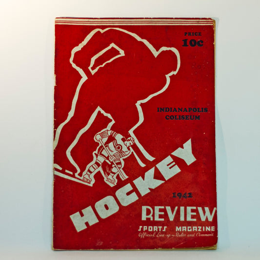 Rare 1940-41 INDIANAPOLIS CAPITALS Hockey Preview Program Media