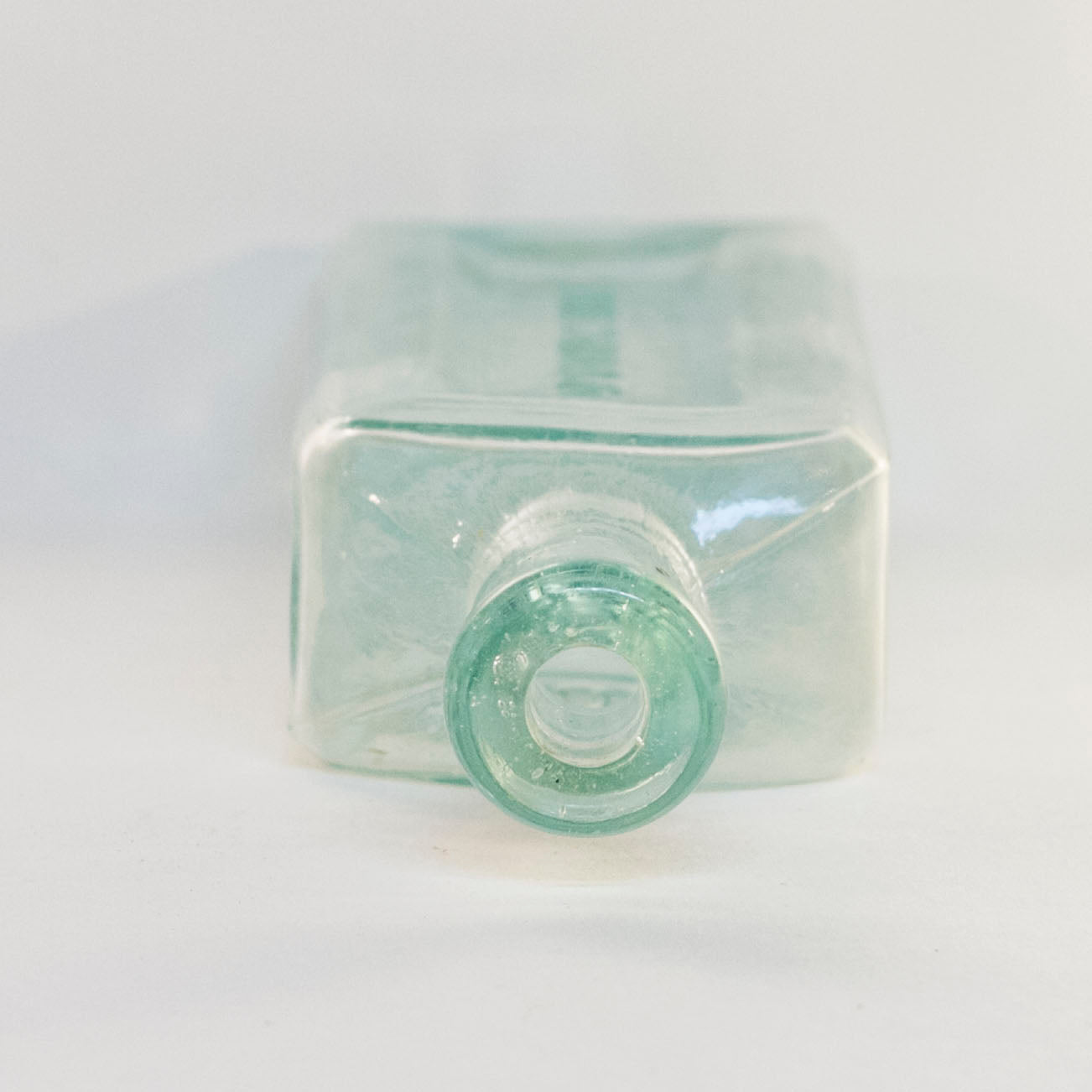 HOOD'S SARSAPARILLA APOTHECARIES Aqua Glass Bottle Lowell Massachusetts Circa 1878 - 1922