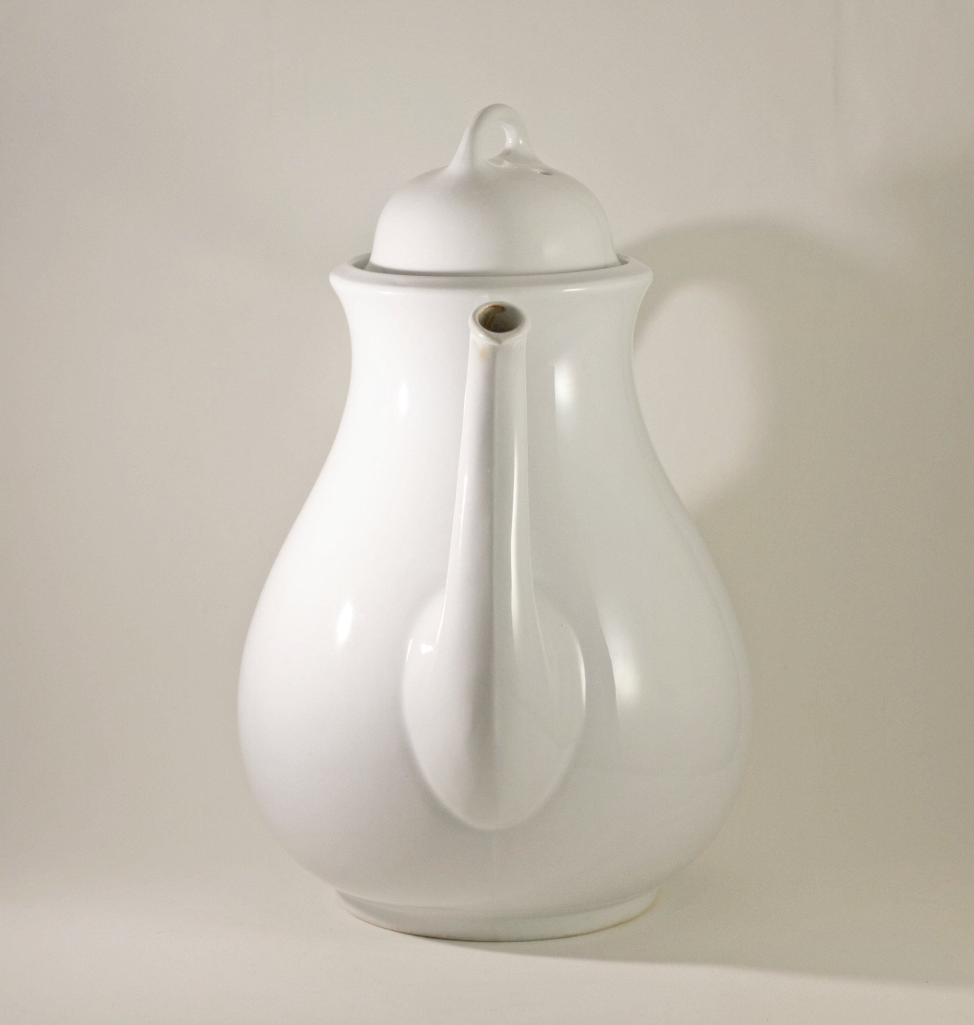 J & G Meakin White Ironstone Teapot Circa Pre-1890 (3)