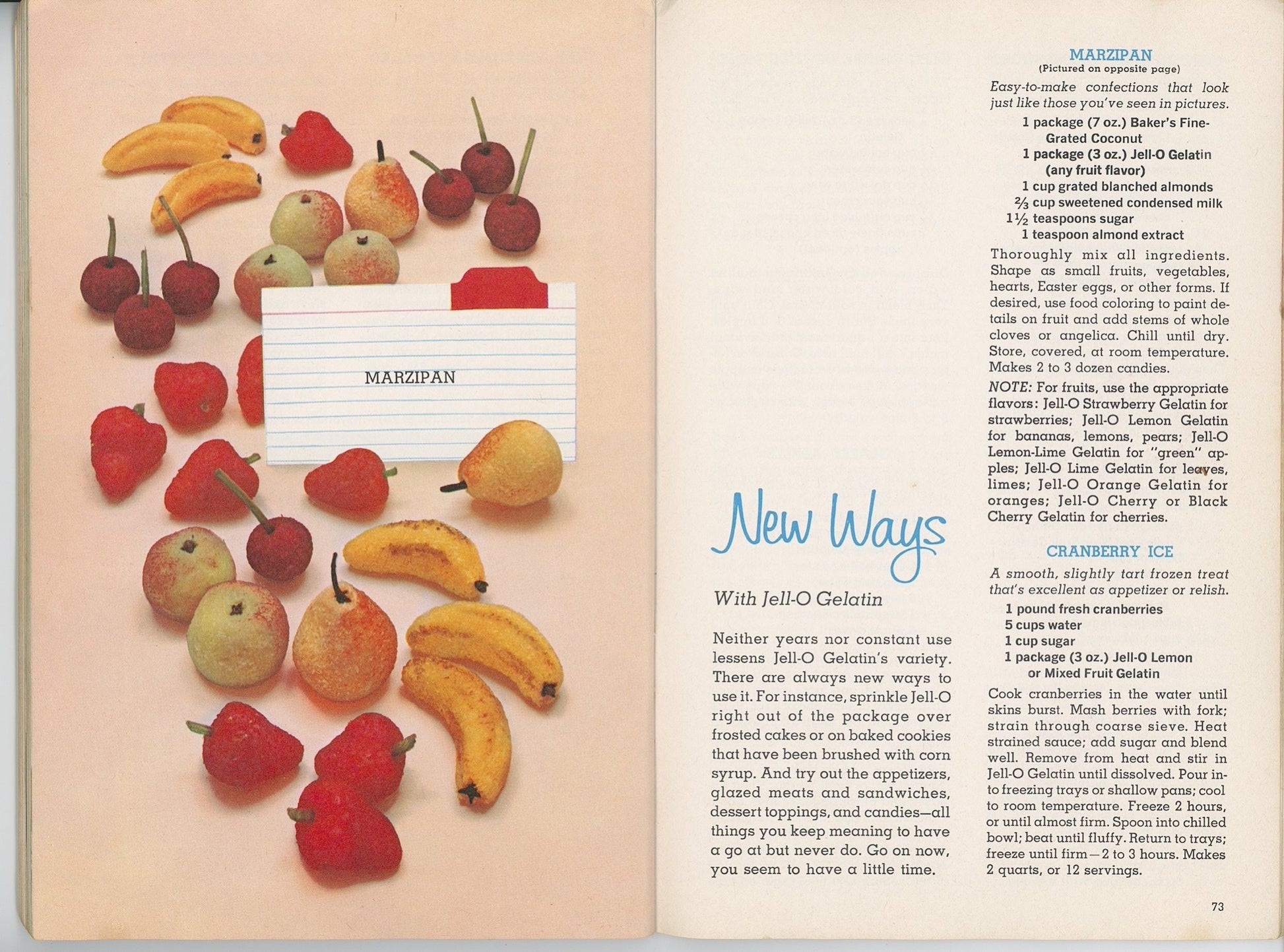 JOYS OF JELL-O Vintage Recipe Booklet Produced by General Foods Circa 1961