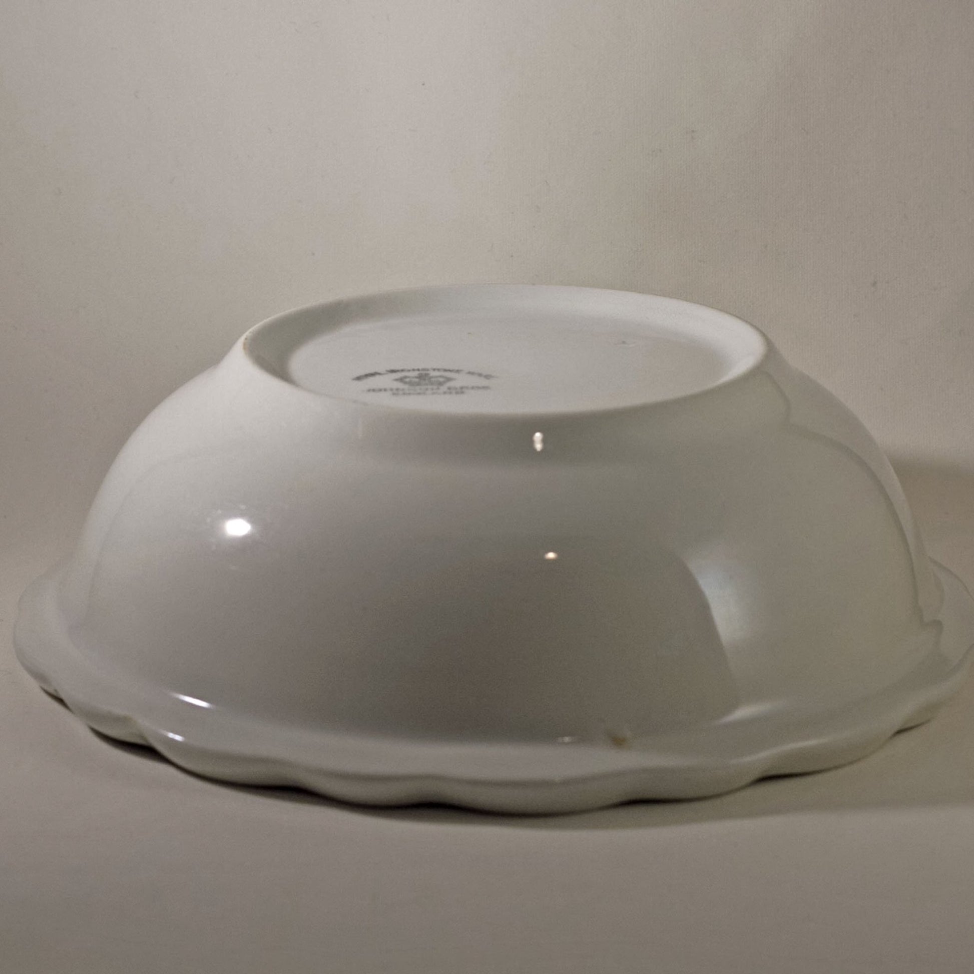 JOHNSON BROS IRONSTONE Antique Shallow Bowl Made in England Circa 1913+