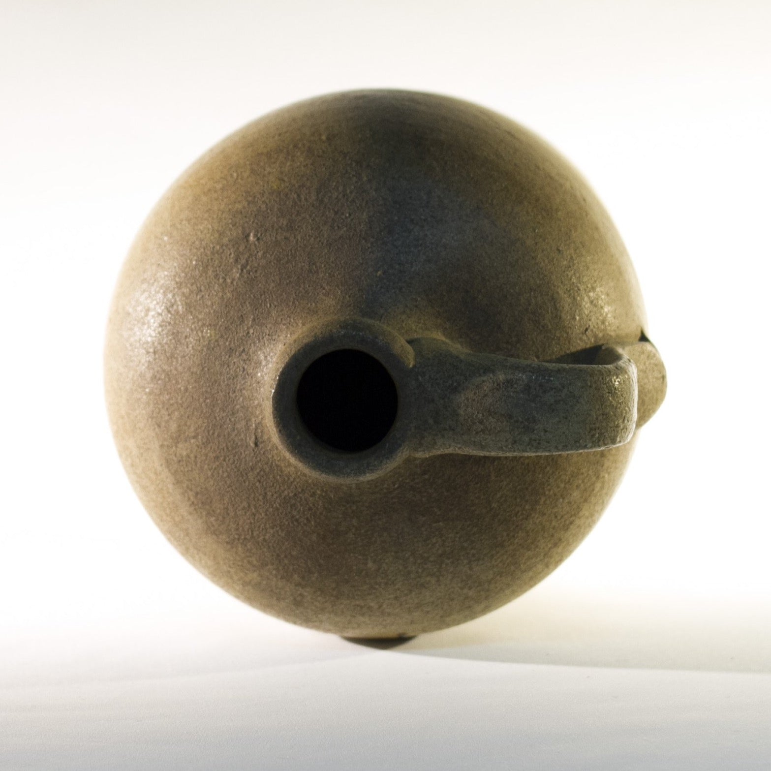 Vintage STONEWARE POTTERY JUG with Tobacco Spit Glaze Spot