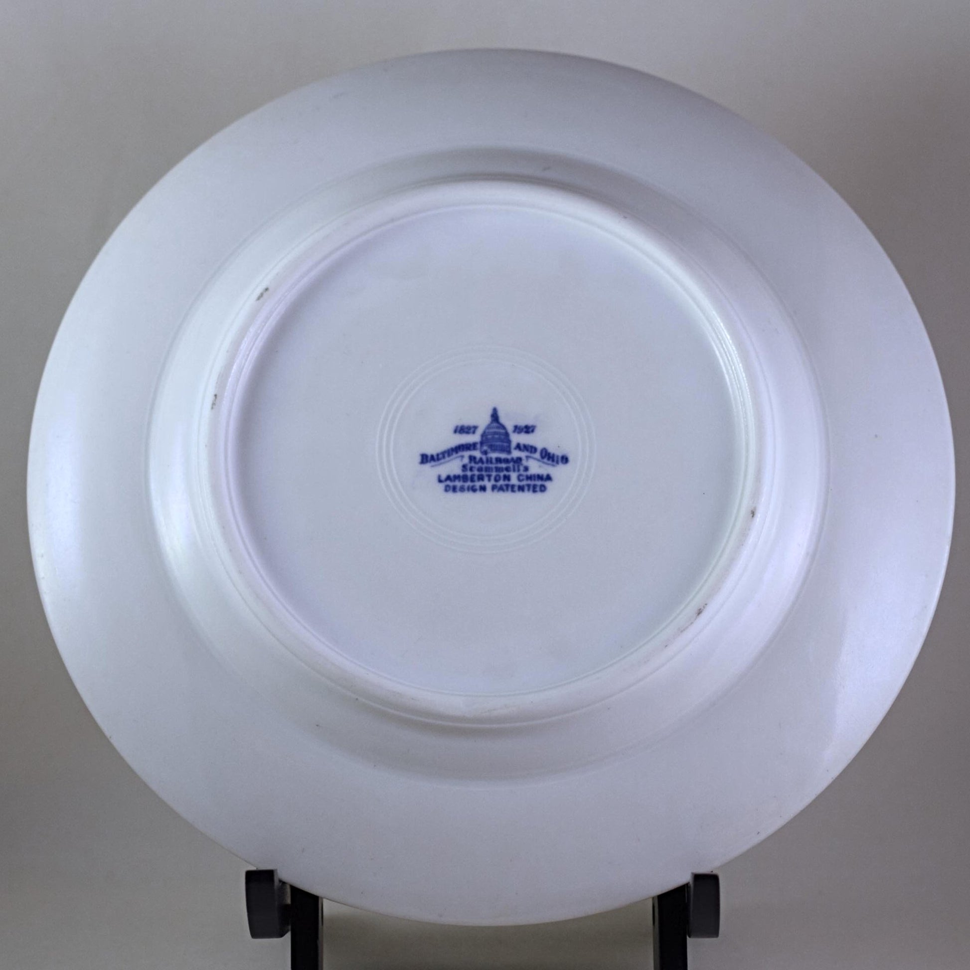 LAMBERTON CHINA RAILROAD CHINA Baltimore & Ohio Centenary Pattern Potomac Valley
