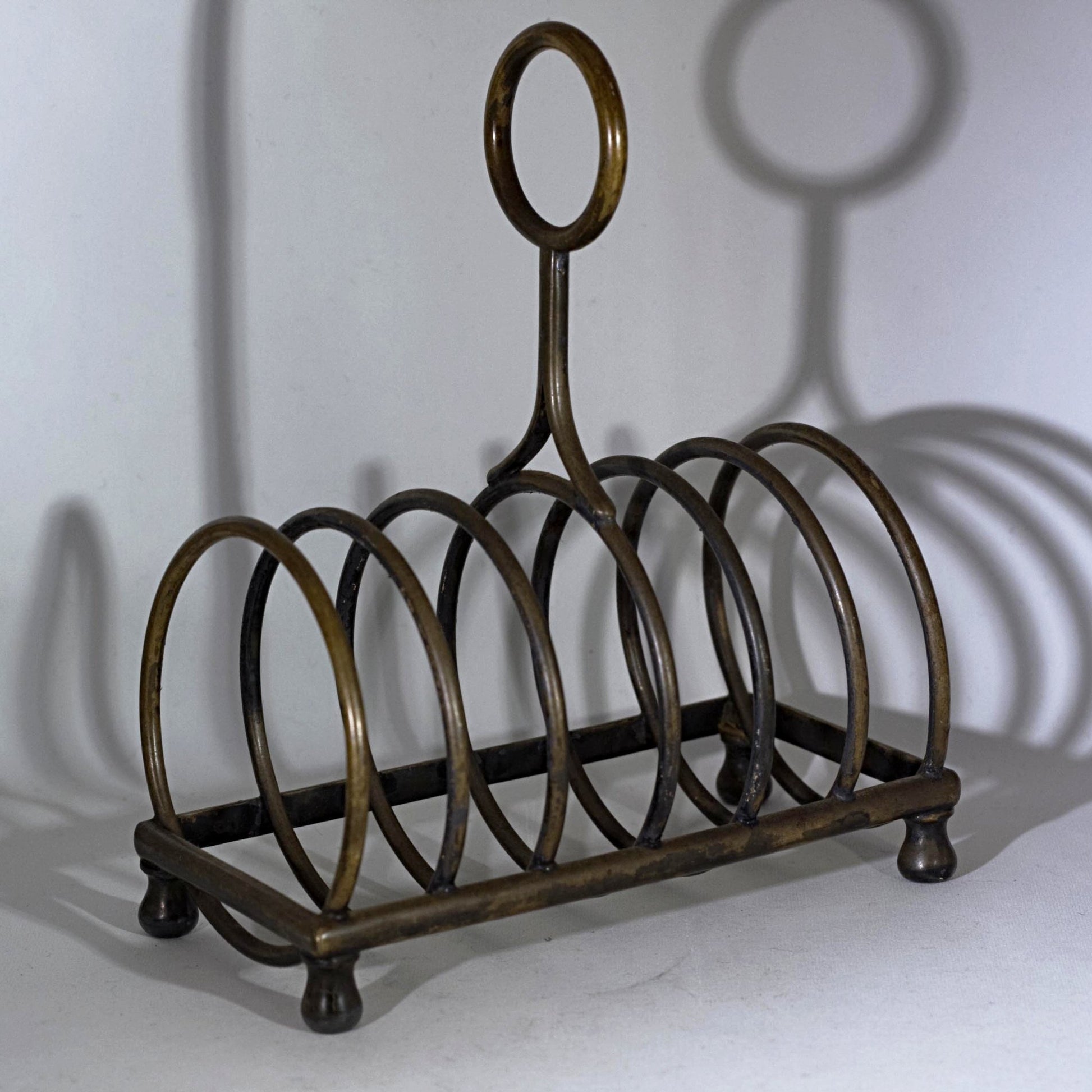 Mid-Century BRASS LETTER HOLDER or Sorter Circa 1940s - 1960s Don Draper Mad Men