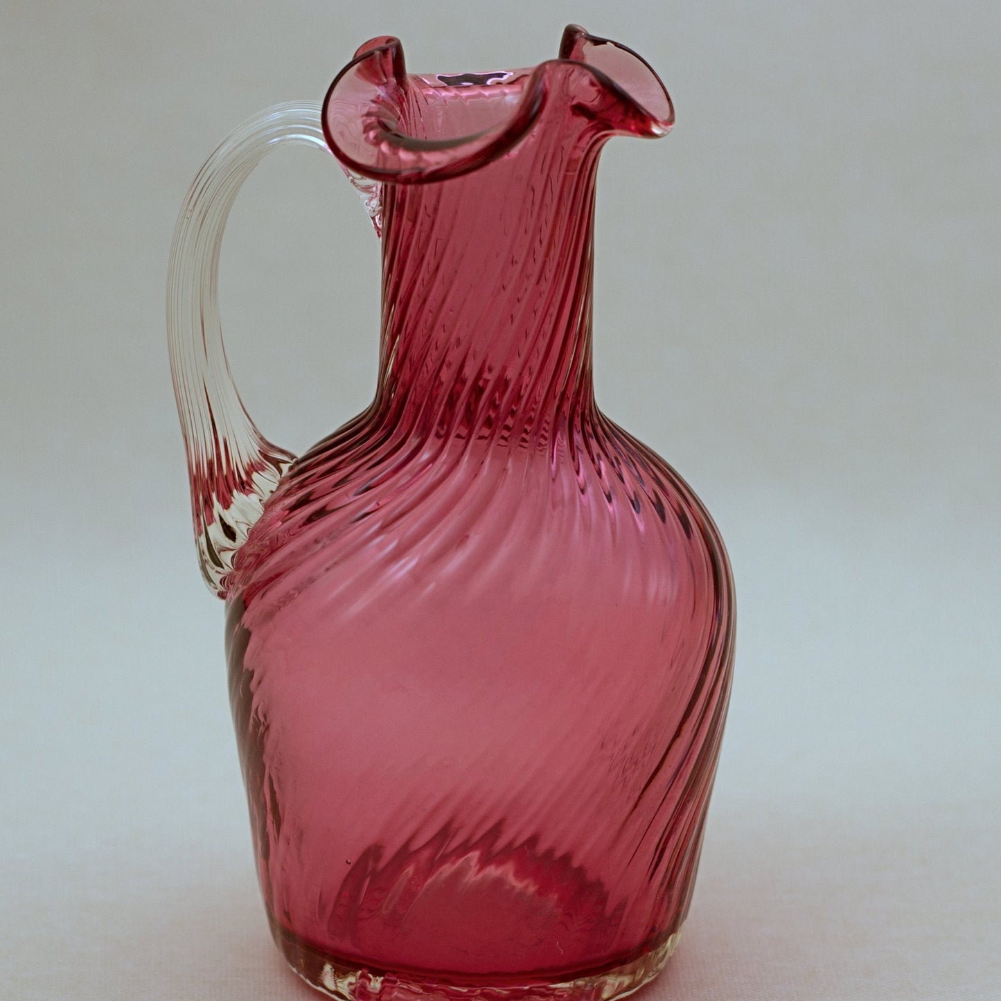 PILGRIM CRANBERRY GLASS Small Claret Jug - Atlanta Collection