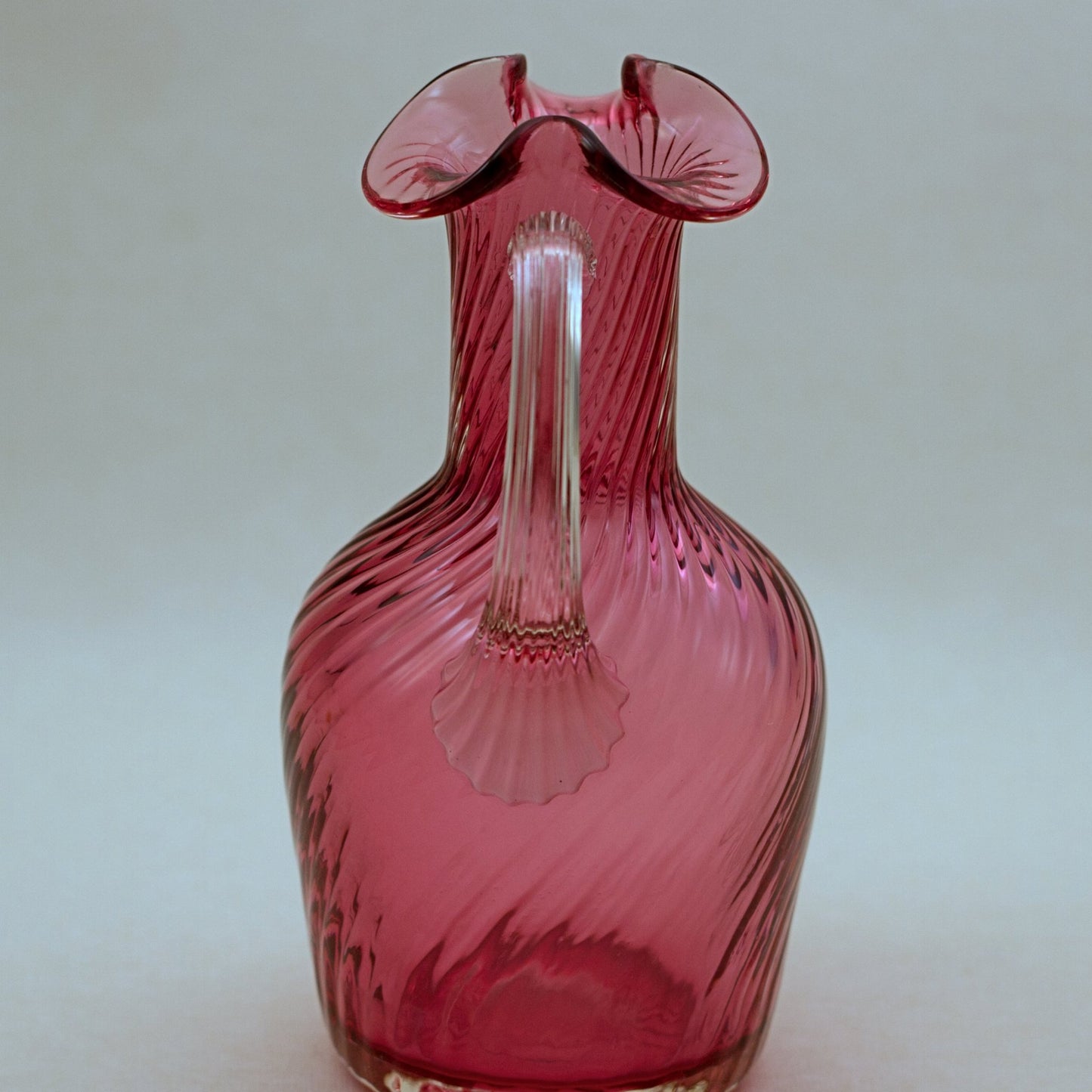 PILGRIM CRANBERRY GLASS Small Claret Jug - Atlanta Collection