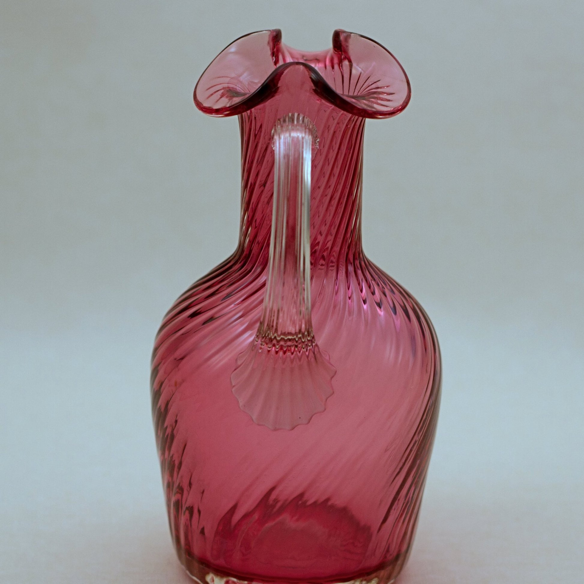 PILGRIM CRANBERRY GLASS Small Claret Jug -  Atlanta Collection