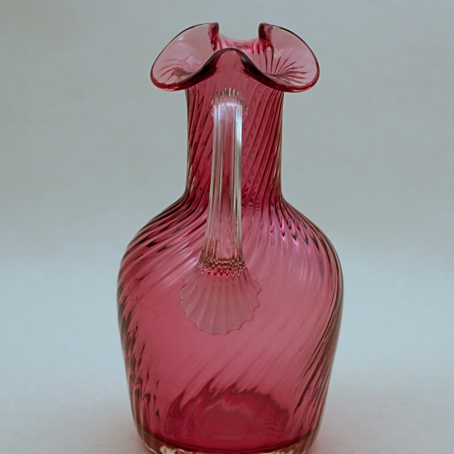 PILGRIM CRANBERRY GLASS Small Claret Jug -  Atlanta Collection 