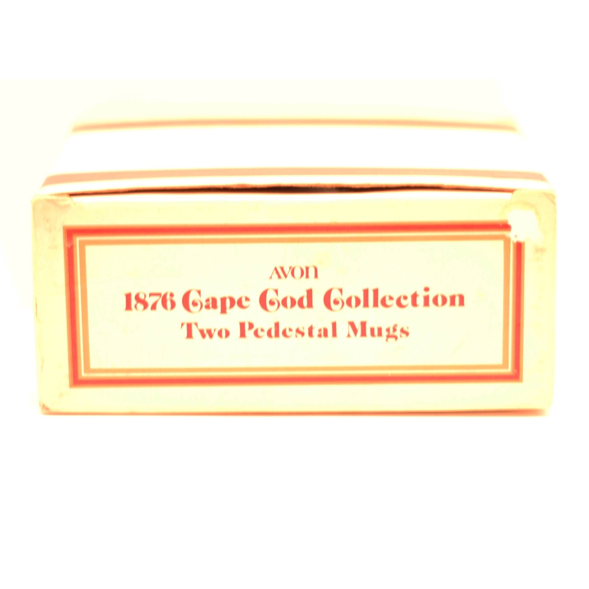 CAPE COD 1876 COLLECTION By Avon Irish Coffee Pedestal Mugs Set of Two (2)