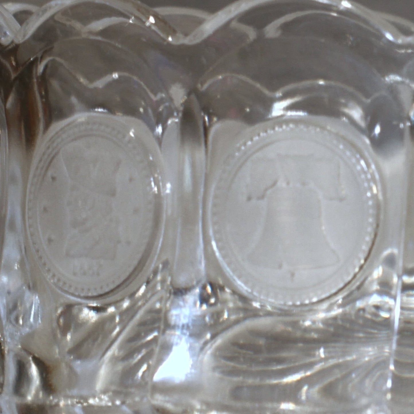 CLEAR COIN PATTERN Oval Bowl Circa 1958 - 1981