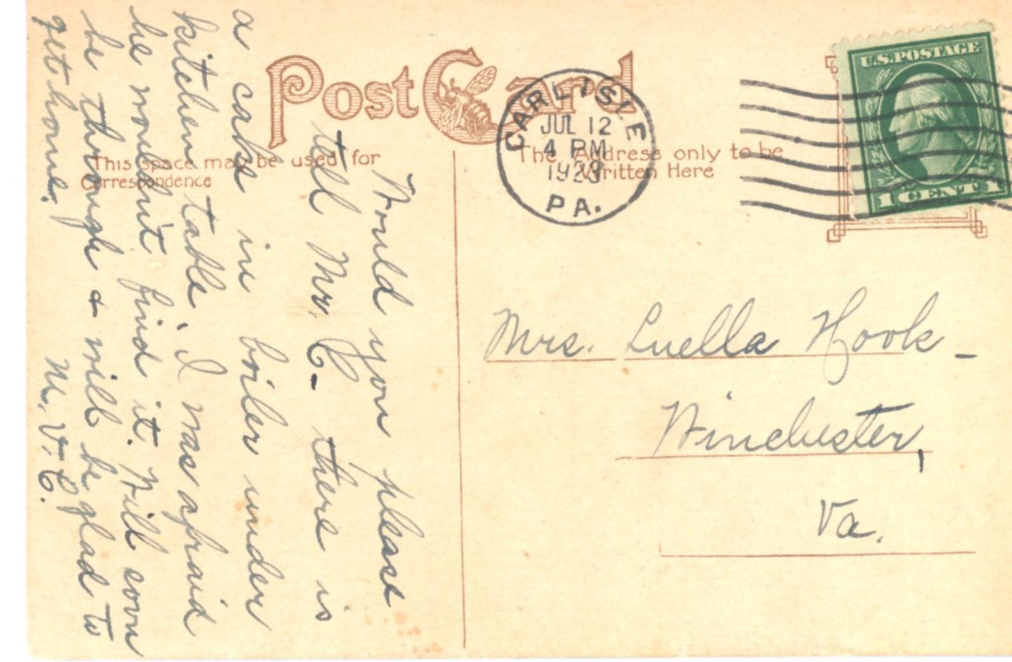 Phi Kappa PSI Fraternity House Dickinson College CARLISLE PENNSYLVANIA Antique Real Photo Postcard Circa 1923