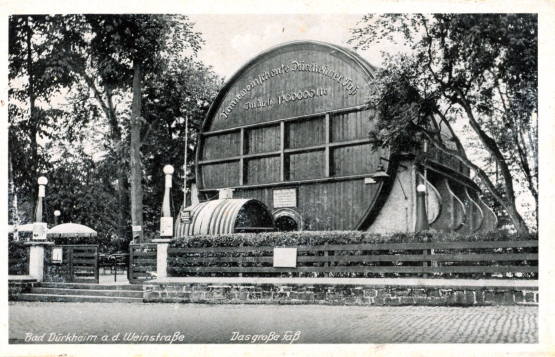 Das Größte Weinfass der Welt BAD DÜRKHEIM GERMANY a.d. Weinstraße Real Photo Postcard