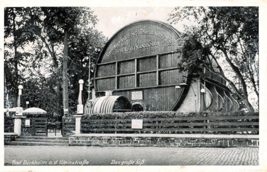 Das Größte Weinfass der Welt BAD DÜRKHEIM GERMANY a.d. Weinstraße Real Photo Postcard