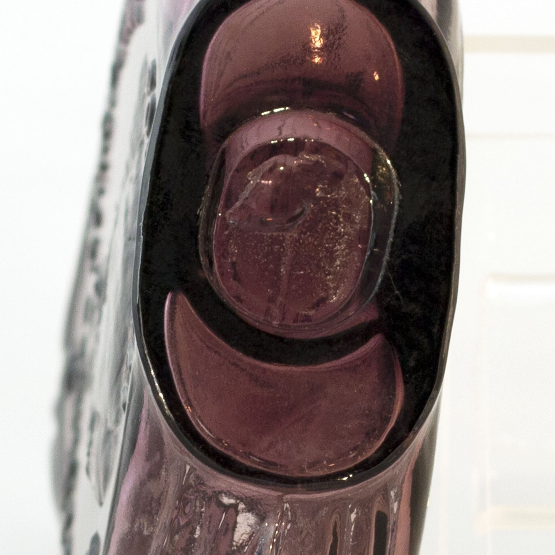 Thomaston Bicentennial Amethyst Glass Bottle Featuring Henry Knox Circa 1977