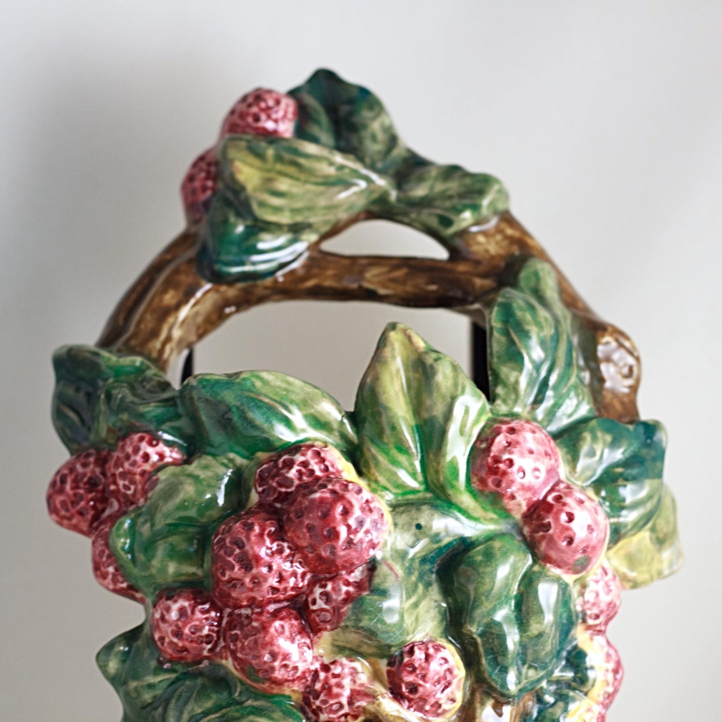 MADE IN JAPAN Hand Painted Wall Pocket - Gorgeous!