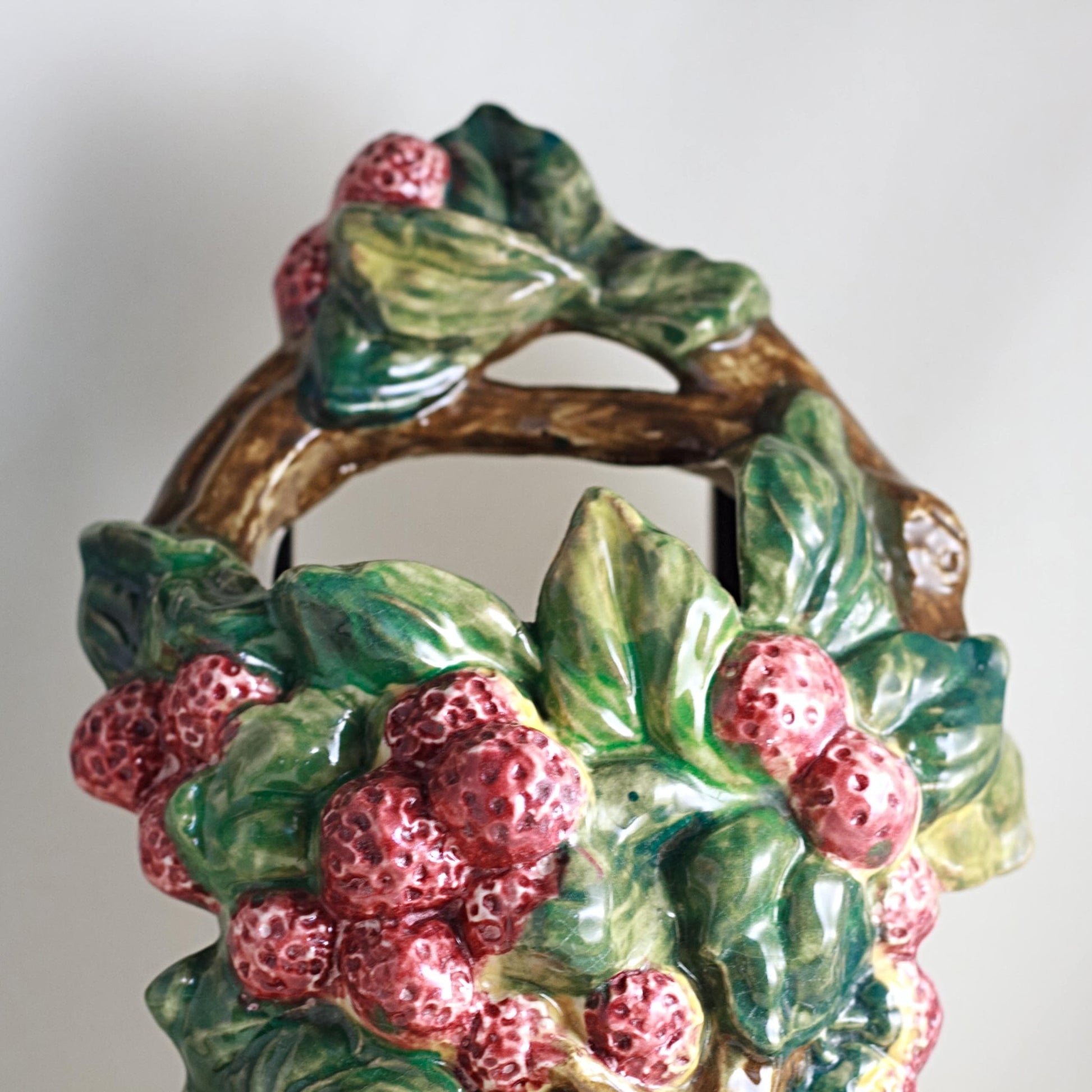 MADE IN JAPAN Hand Painted Wall Pocket - Gorgeous!