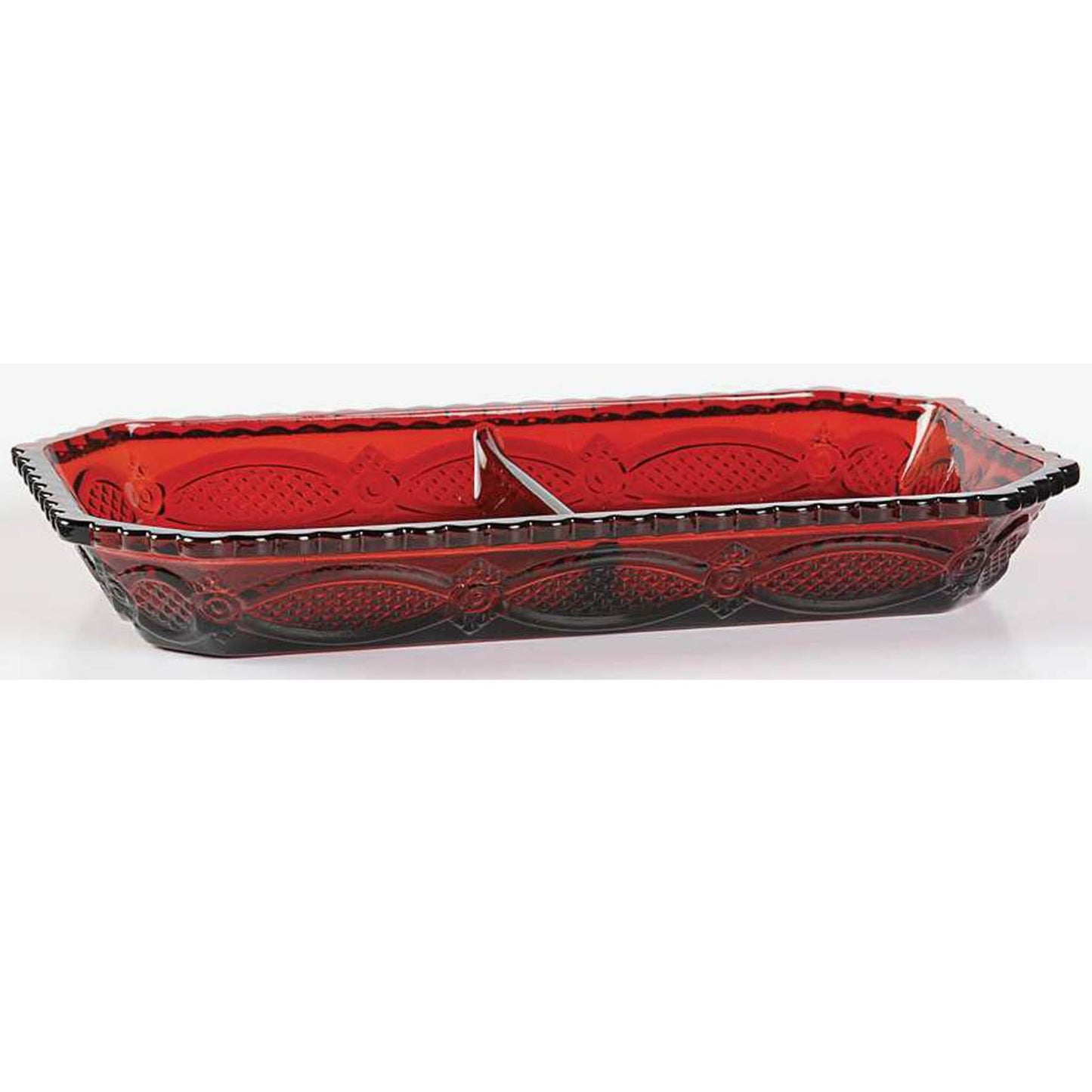 CAPE COD 1876 COLLECTION Sandwich Glass Two-Part Relish Dish