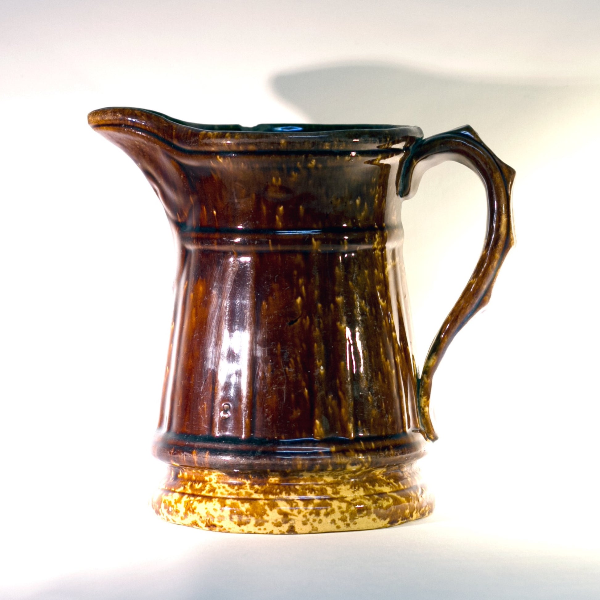 Antique AMERICAN ROCKINGHAM PITCHER Circa 1865 - 1900