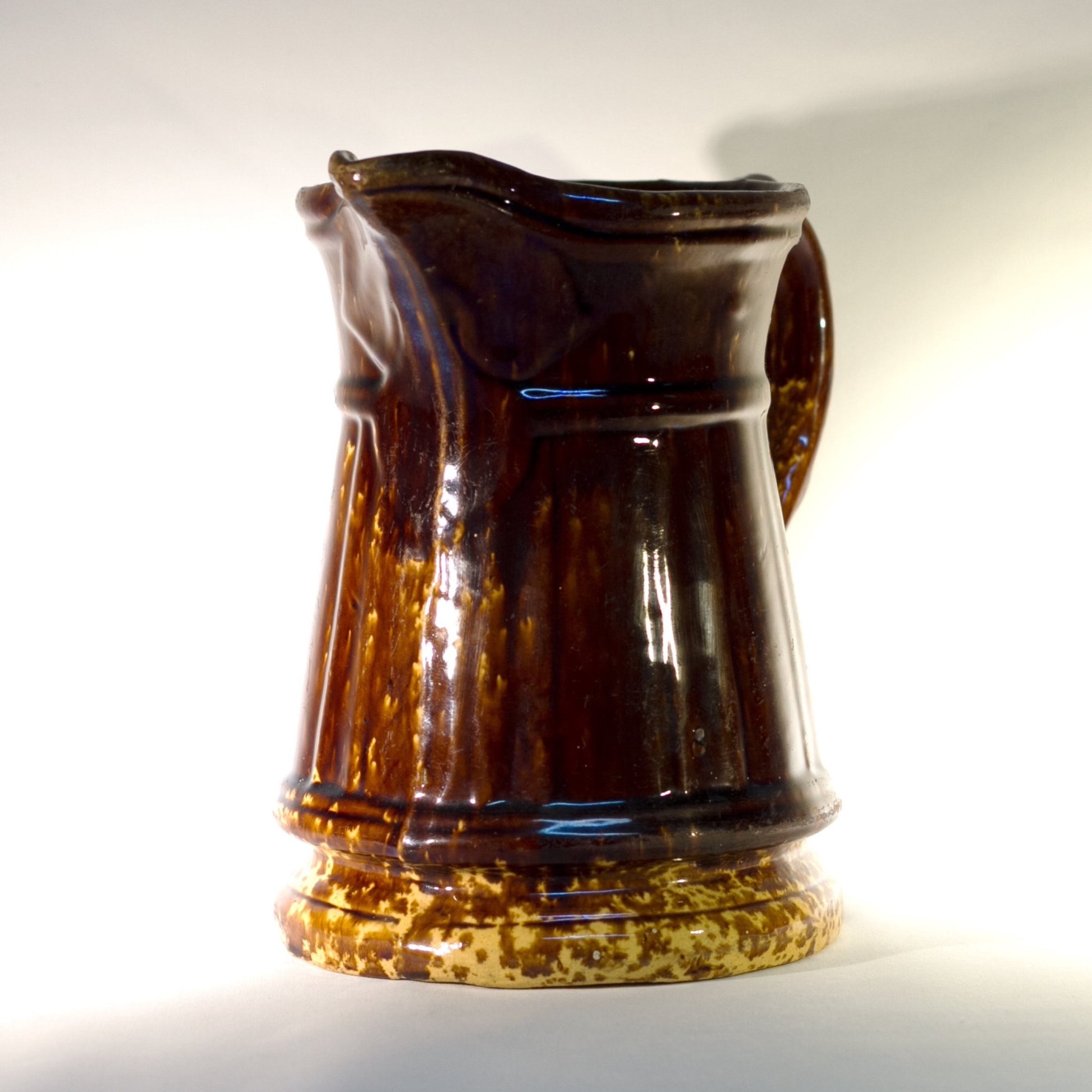 Antique AMERICAN ROCKINGHAM PITCHER Circa 1865 - 1900