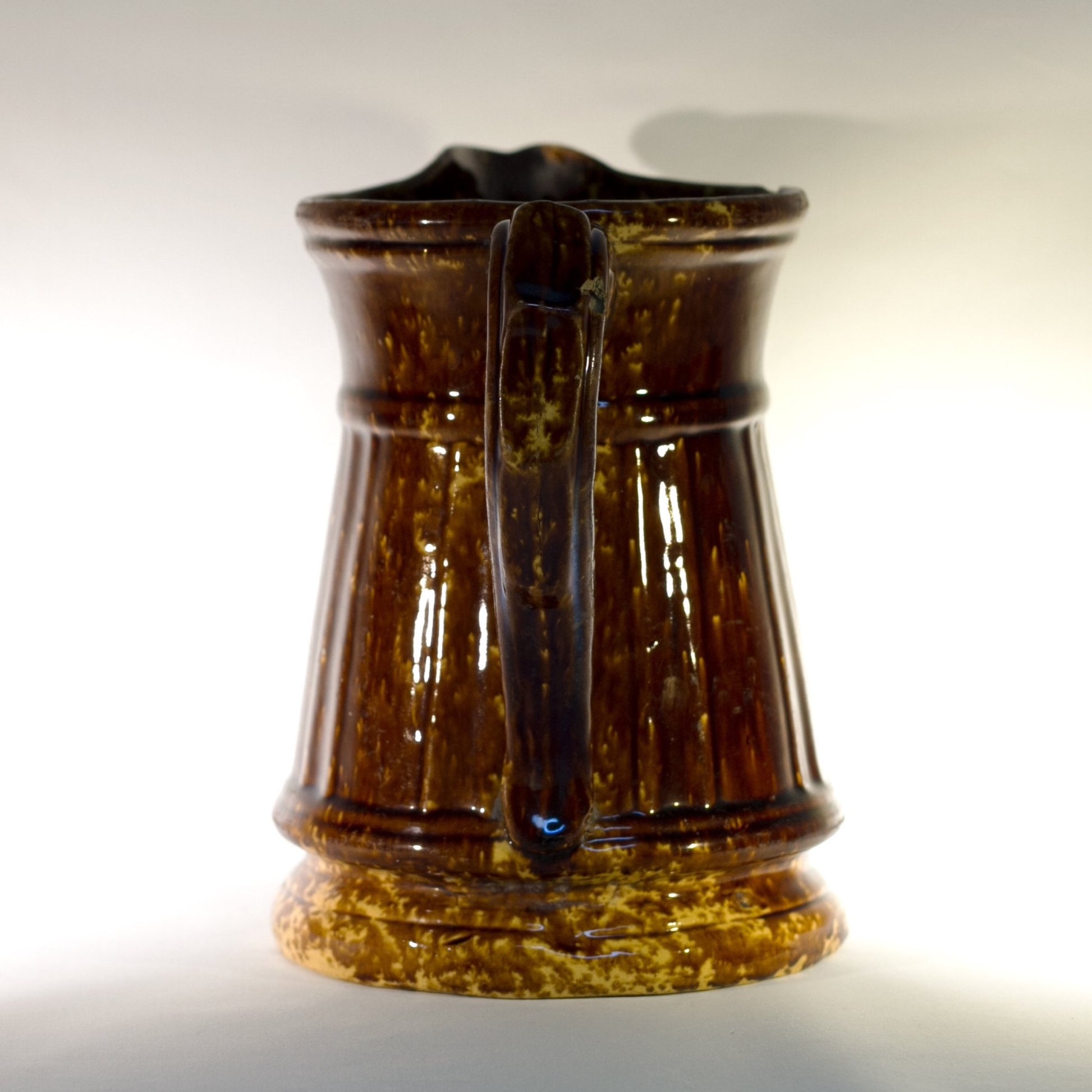 Antique AMERICAN ROCKINGHAM PITCHER Circa 1865 - 1900