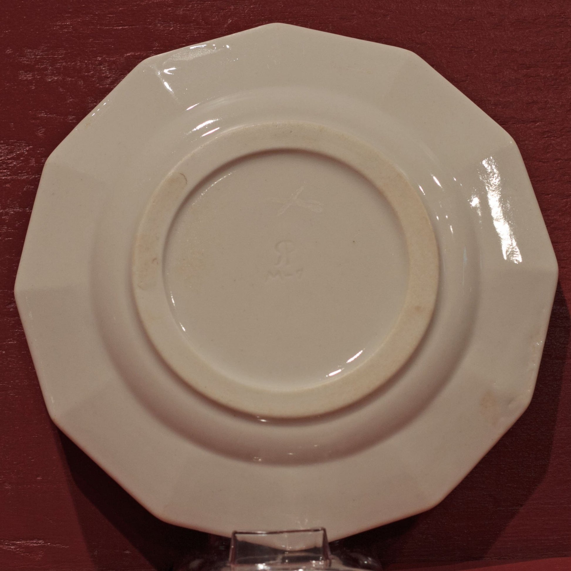 BLUE SAILING SHIPS 6 ½” BREAD PLATE by Rookwood Pottery Cincinnati Ohio