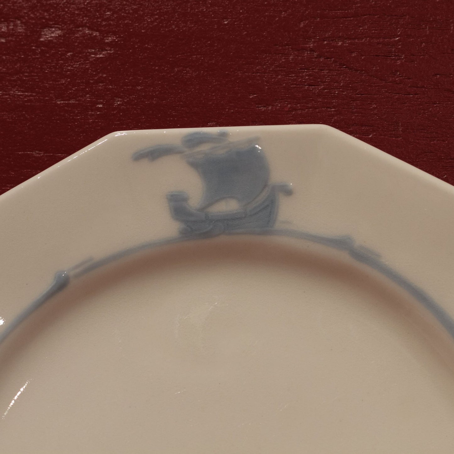 ROOKWOOD BLUE SAILING SHIPS SHIPWARE 8” Salad Plate Circa 1886