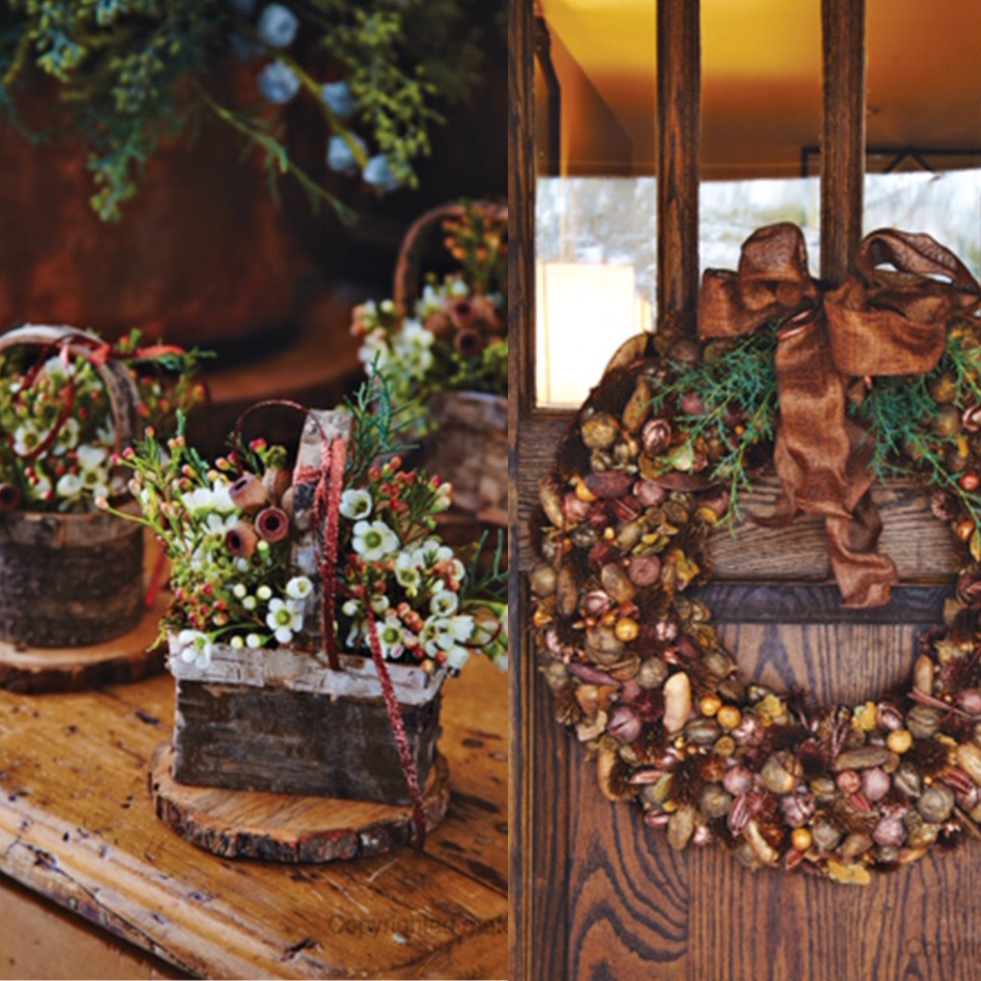 CHRISTMAS WITH SOUTHERN LIVING 2016: 50th Anniversary Complete Guide to Holiday Cooking and Decorating Dried Nuts Wreath